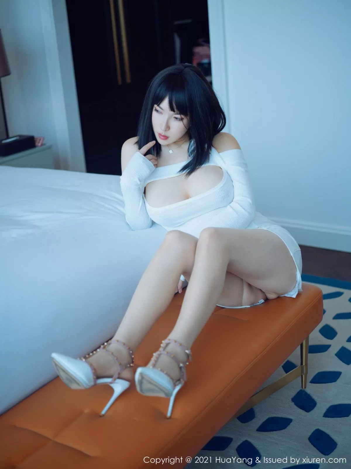 [HuaYang花漾] 2021.03.04 VOL.371 乔漫妮mina 美胸 丝袜 [52P] NO.11