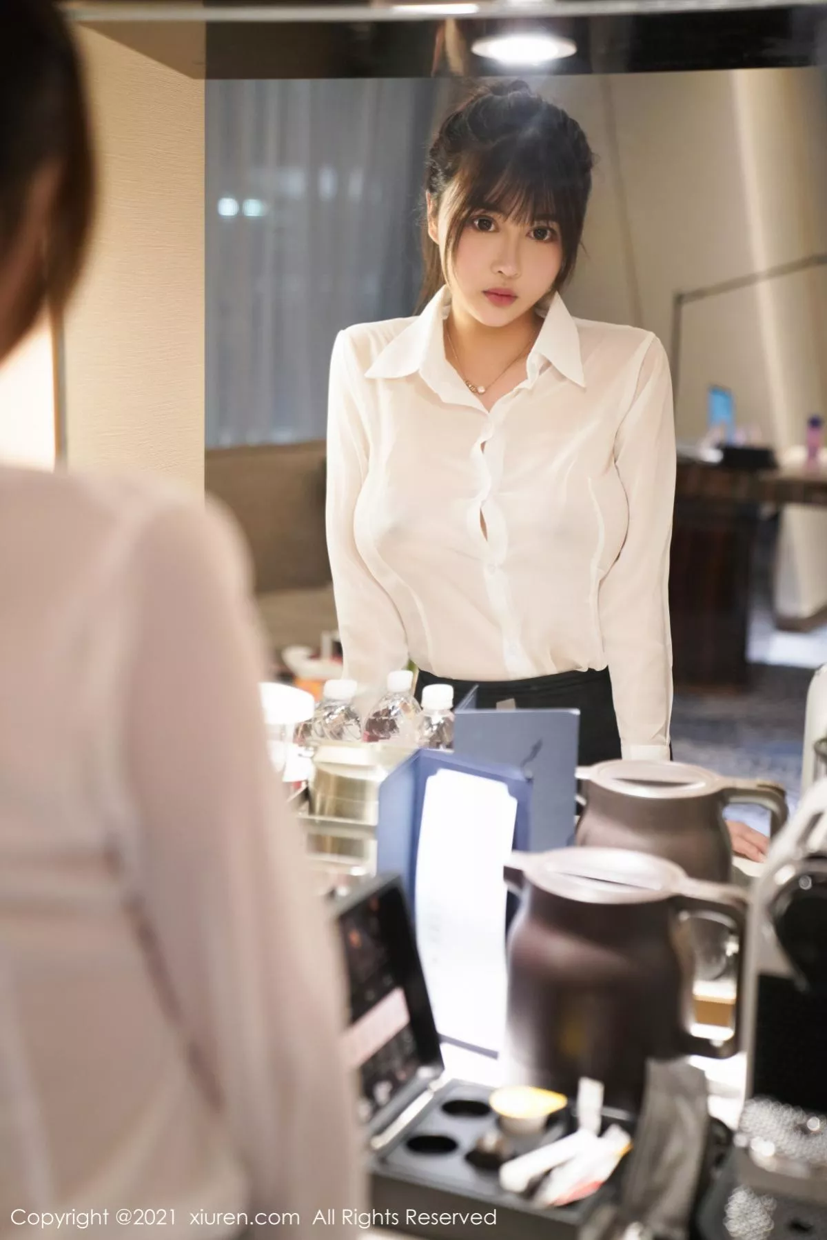 [XiuRen秀人网] 2021.03.04 No.3164 萌奈子 黑丝 美腿 [59P] NO.7