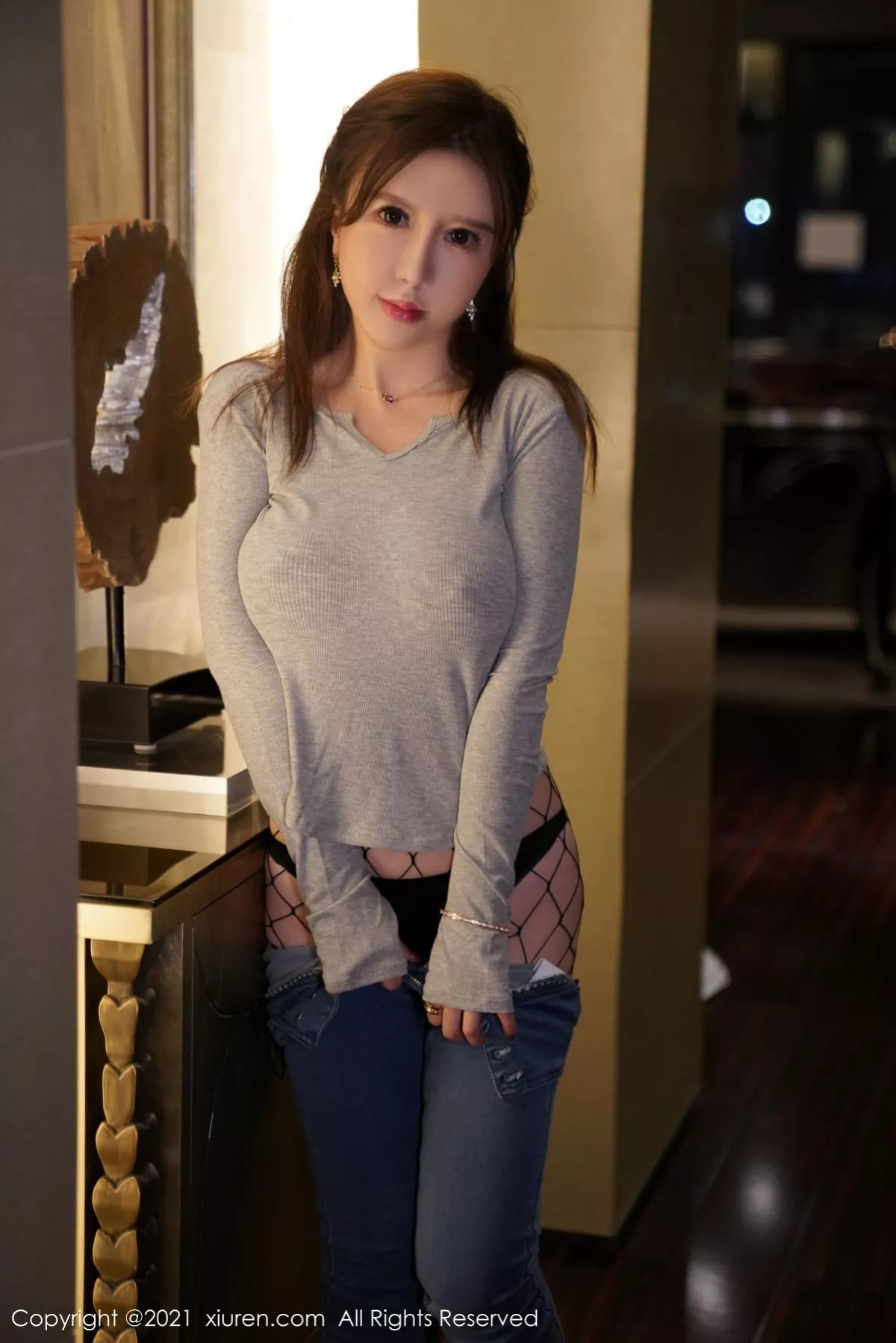 [XiuRen秀人网] 2021.03.05 No.3168 Lucky沈欢欣 网袜 [56P] NO.12