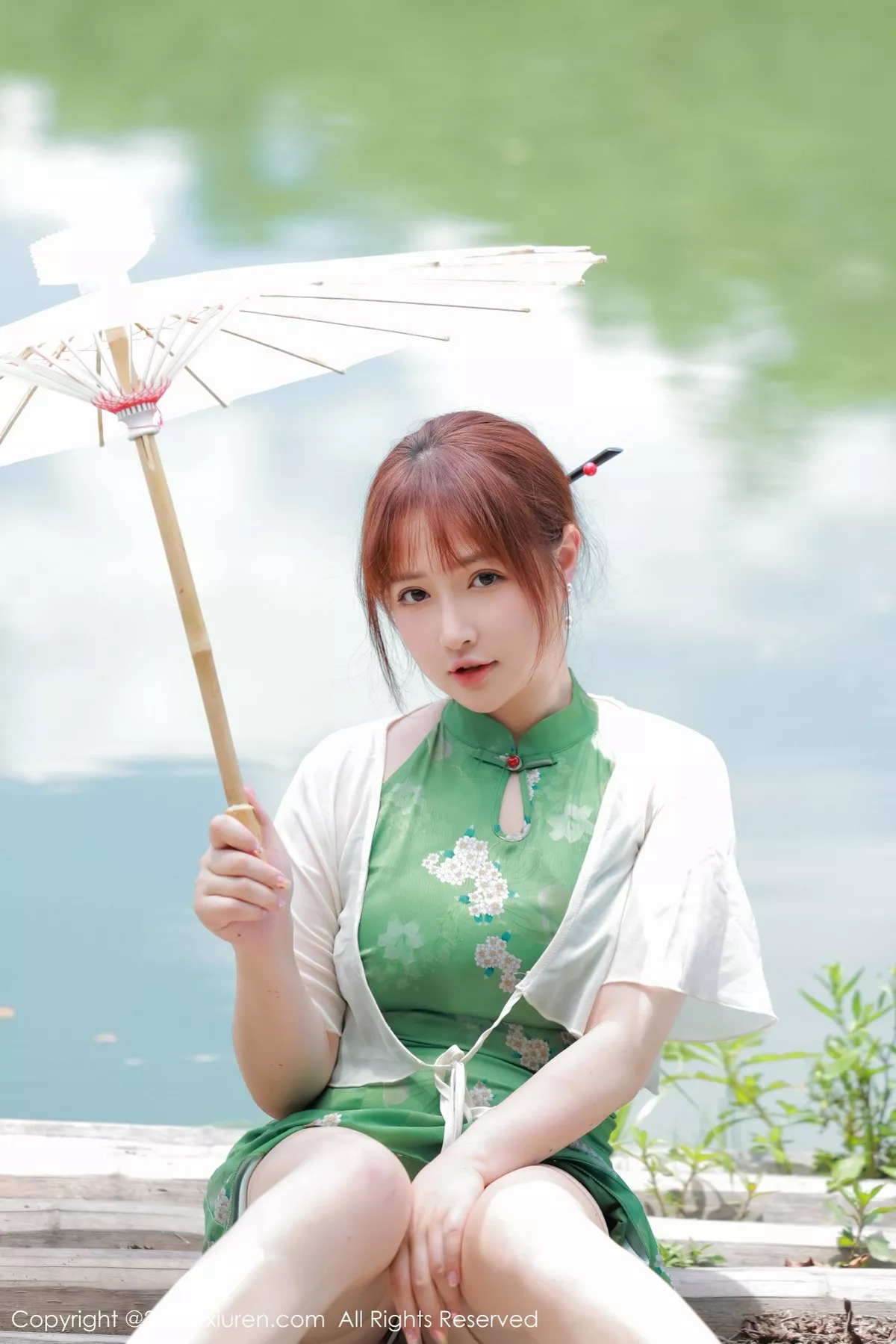 [XiuRen秀人网] 2022.07.14 No.5276 养乐多DoDo 湖景旗袍 [51P] NO.8