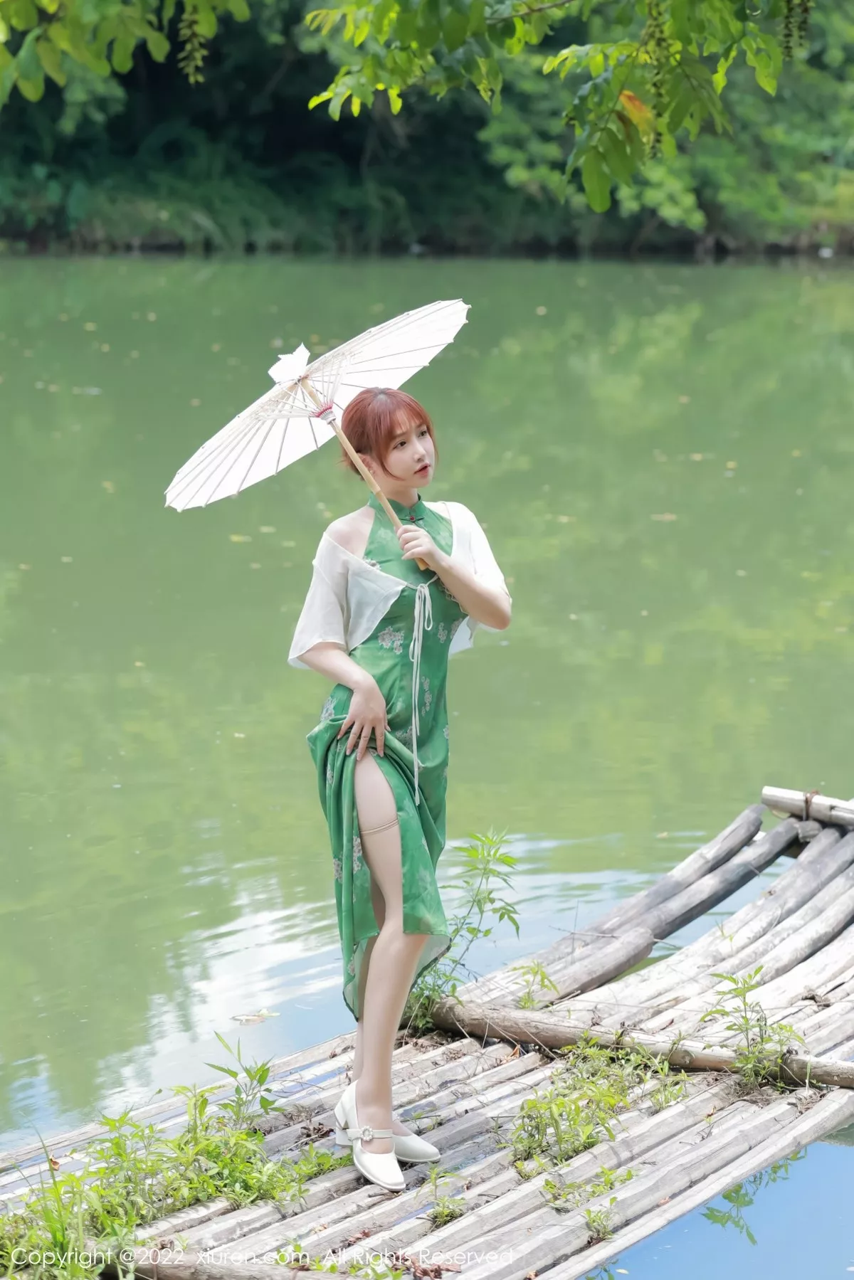 [XiuRen秀人网] 2022.07.14 No.5276 养乐多DoDo 湖景旗袍 [51P] NO.2