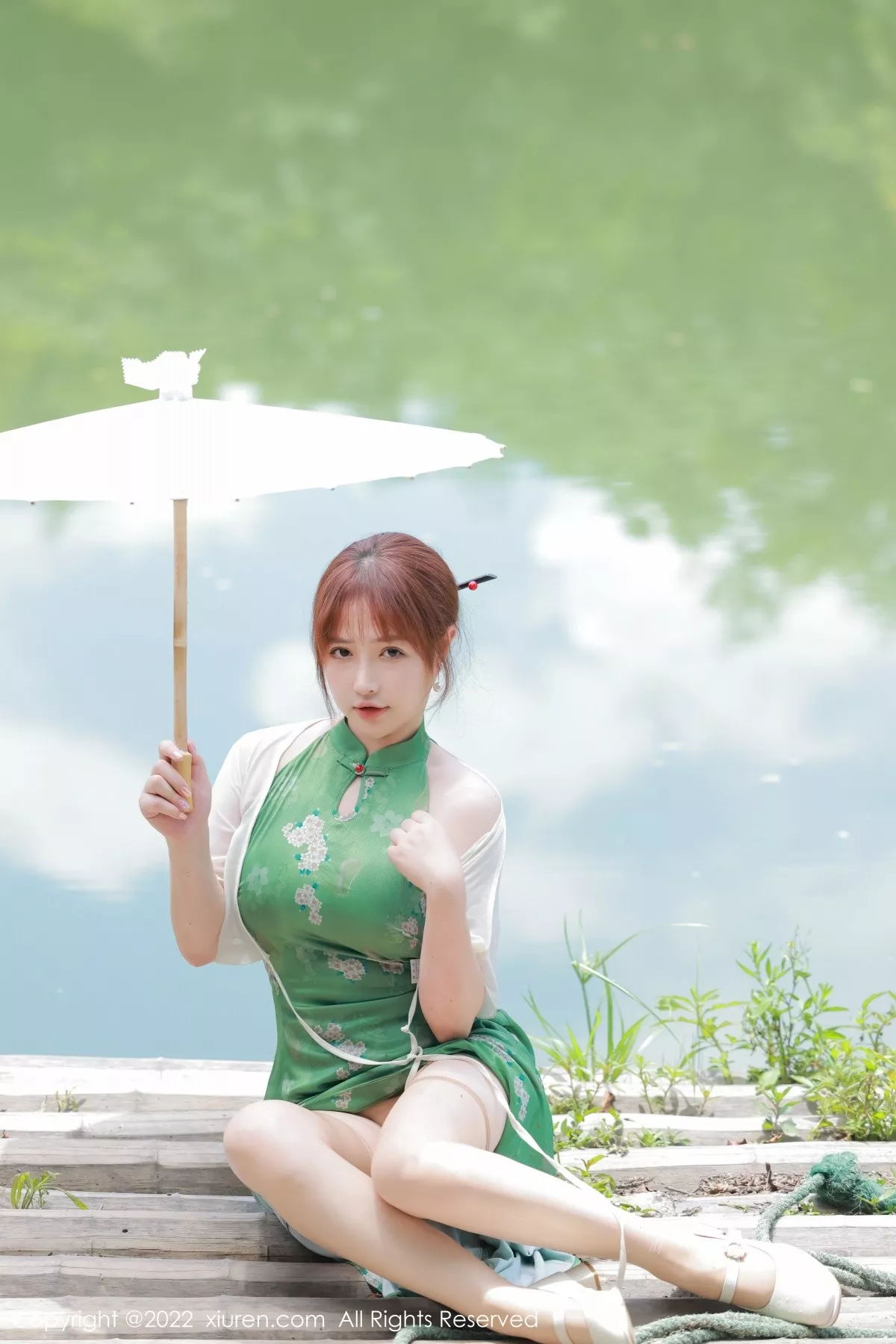 [XiuRen秀人网] 2022.07.14 No.5276 养乐多DoDo 湖景旗袍 [51P] NO.10