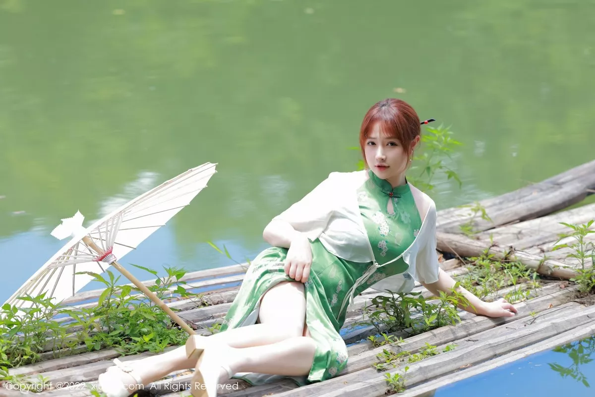 [XiuRen秀人网] 2022.07.14 No.5276 养乐多DoDo 湖景旗袍 [51P] NO.3