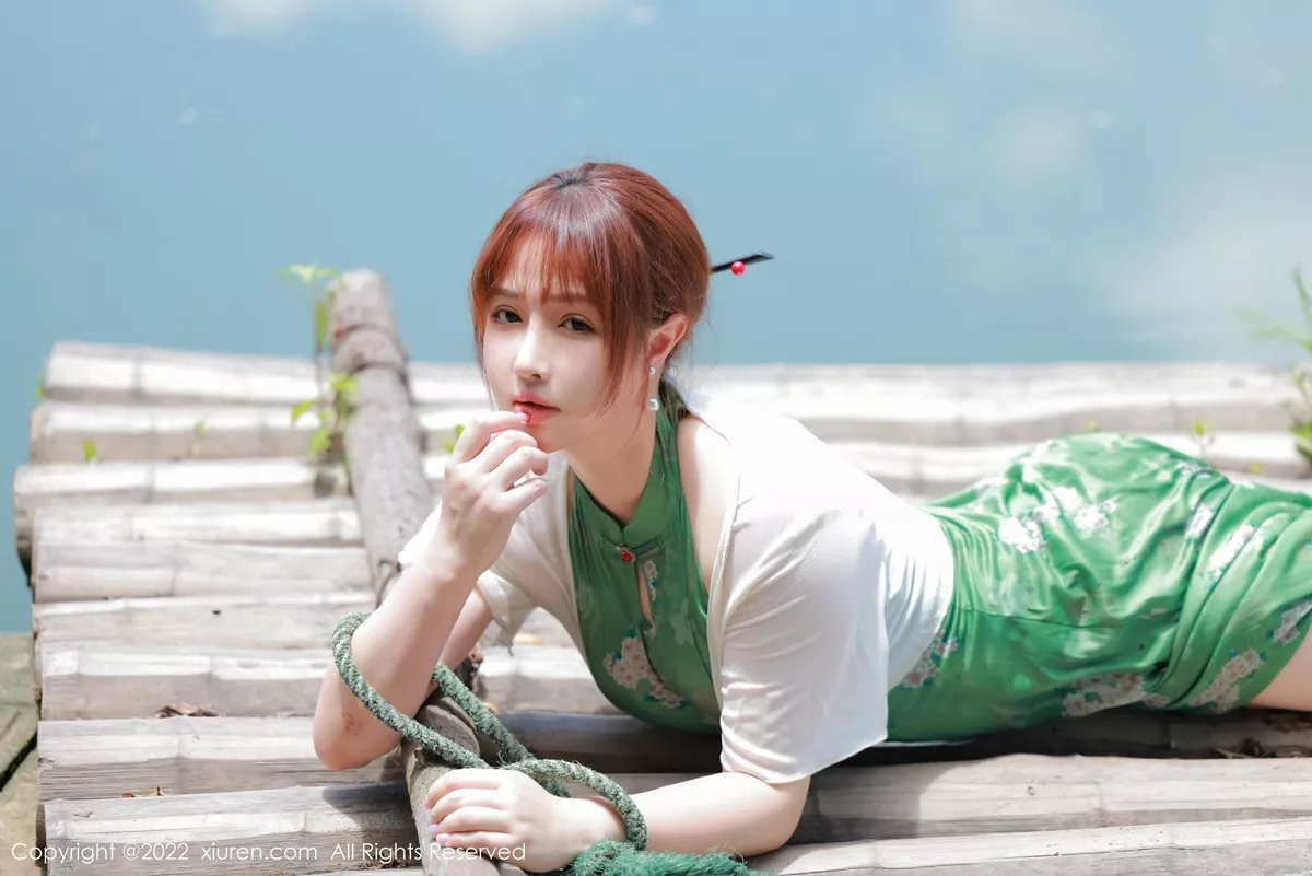 [XiuRen秀人网] 2022.07.14 No.5276 养乐多DoDo 湖景旗袍 [51P] NO.11