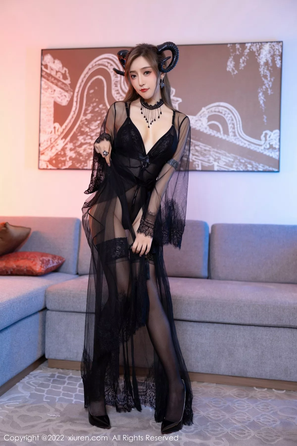 [XiuRen秀人网] 2022.08.05 No.5396 王馨瑶yanni 黑丝美腿 [82P] NO.7