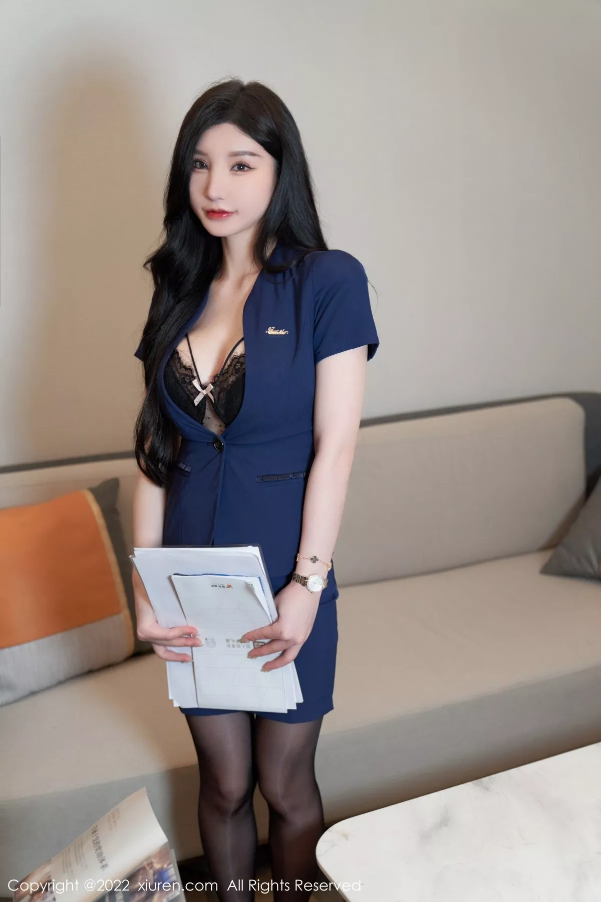 [XiuRen秀人网] 2022.07.22 No.5324 周于希Sally 黑色蕾丝内衣 [81P] NO.10