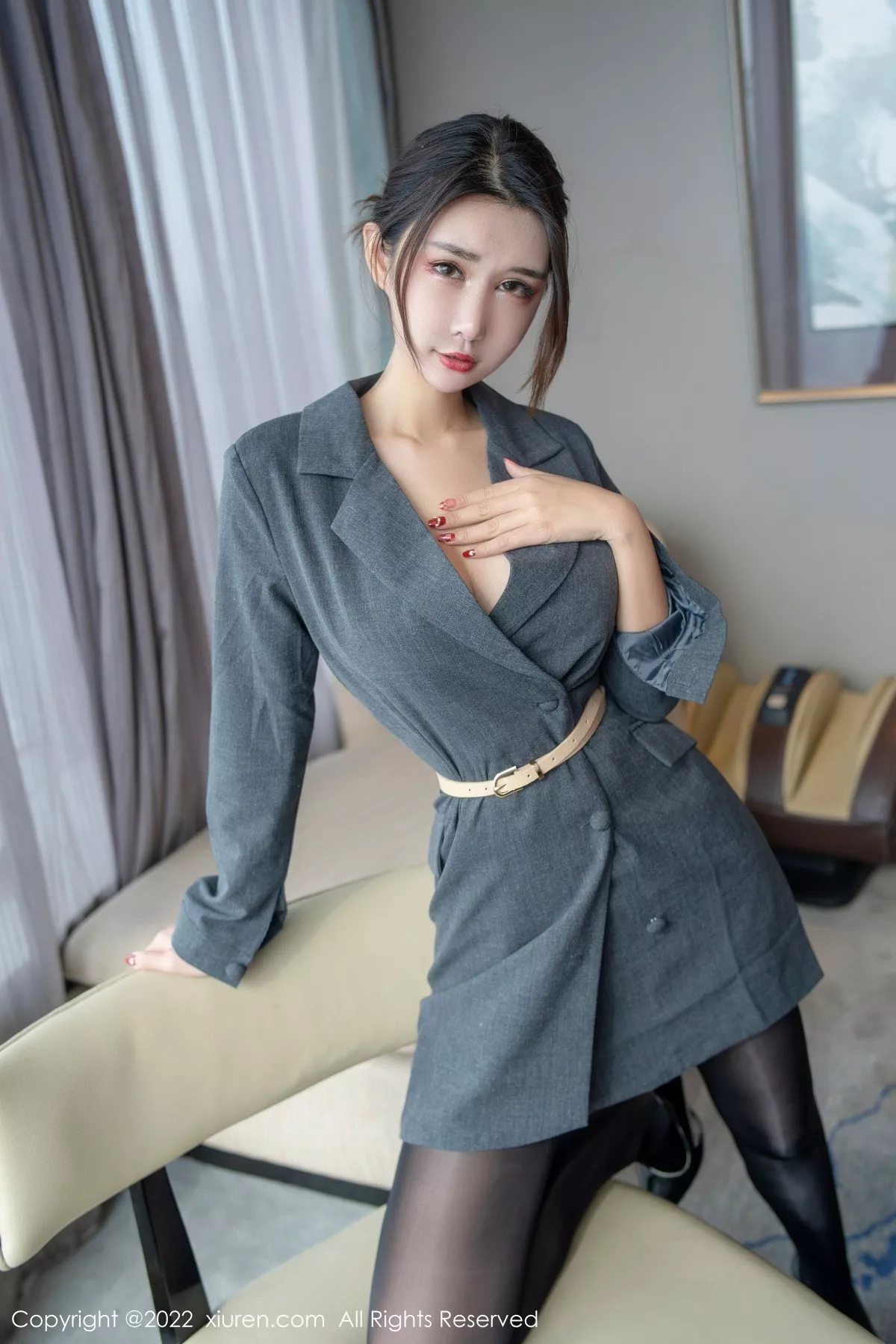 [XiuRen秀人网] 2022.07.26 No.5332 夏沫沫tifa 美腿黑丝 [66P] NO.4