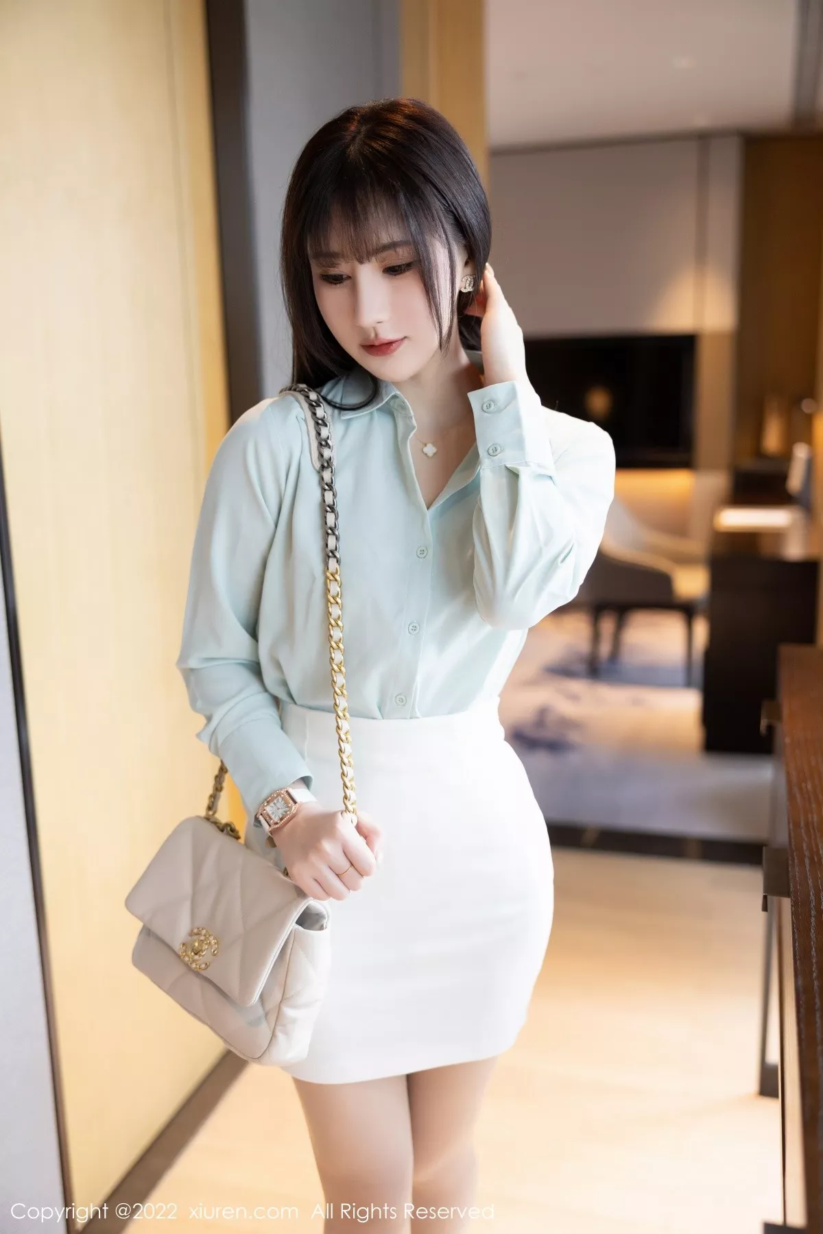 [XiuRen秀人网] 2022.09.07 No.5555 张欣欣 短裙美腿 [80P] NO.3