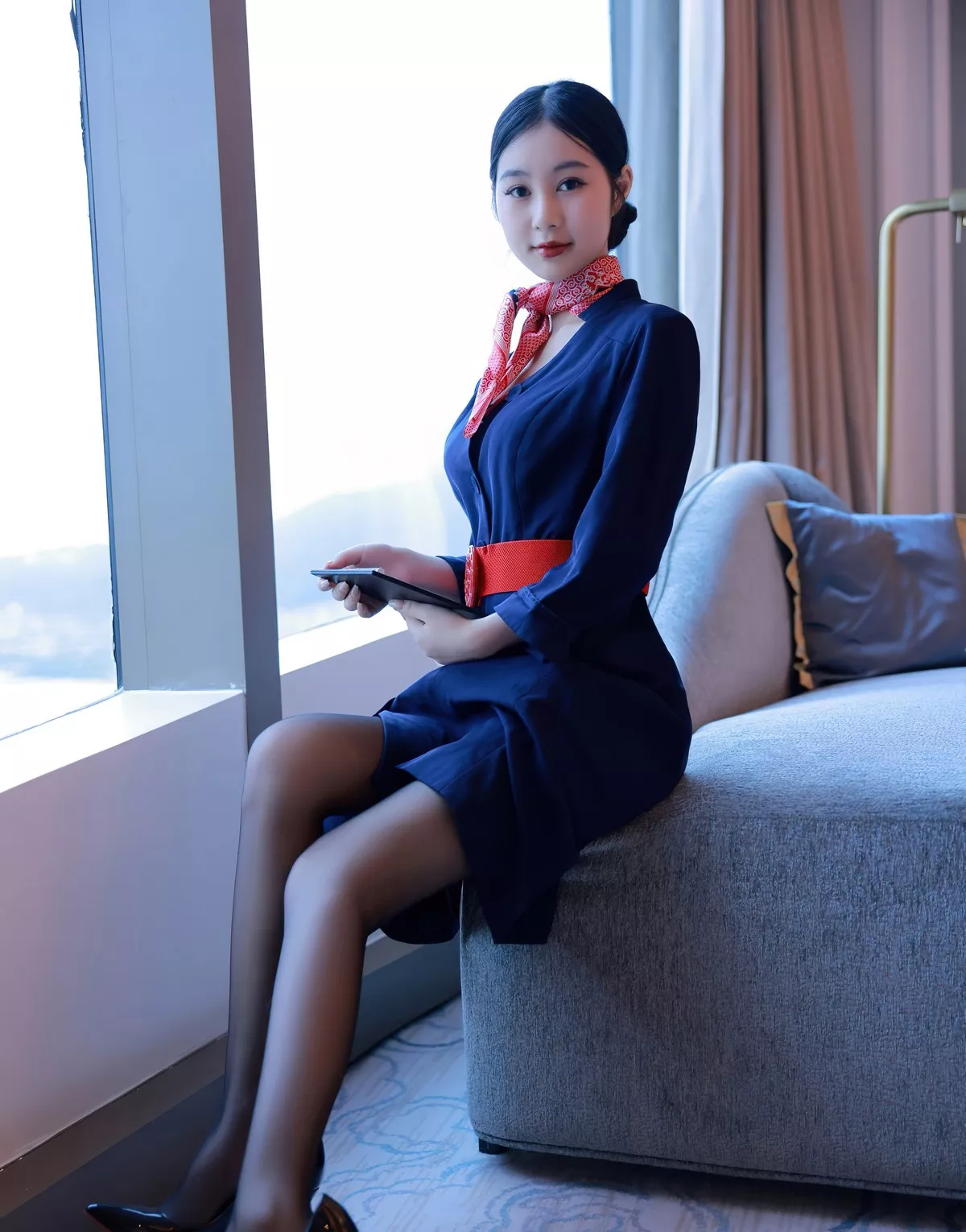 [XiuRen秀人网] 2022.09.13 No.5579 谢晚晚 美腿制服 [61P] NO.4