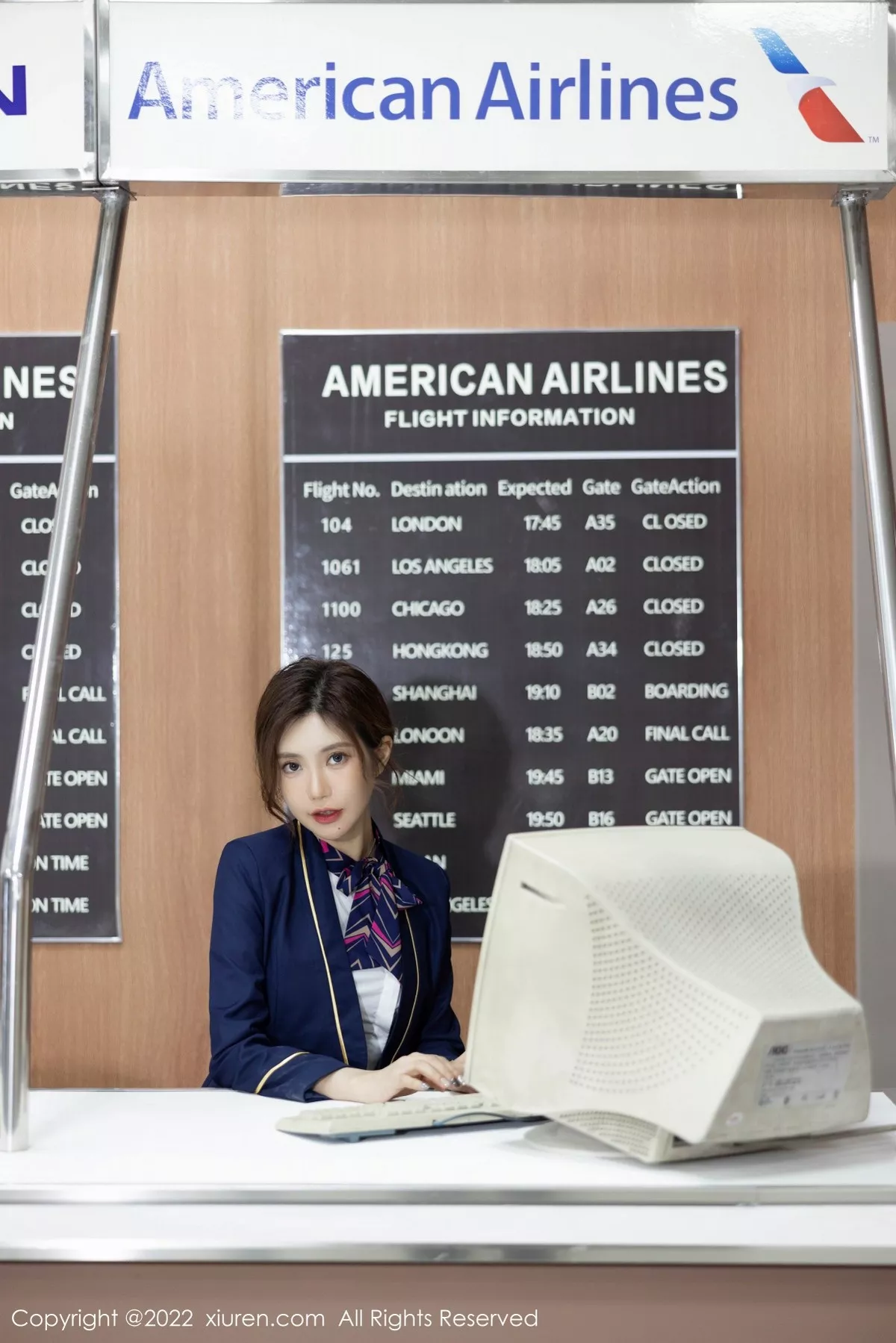 [XiuRen秀人网] 2022.08.26 No.5499 绮里嘉ula 空姐制服 [60P] NO.3