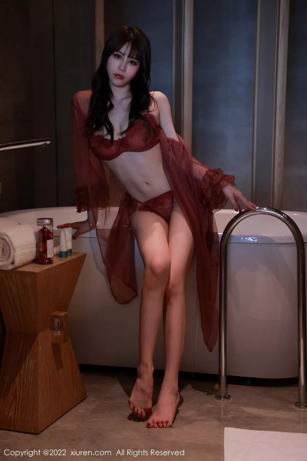 [XiuRen秀人网] 2022.08.26 No.5496 tina_甜仔 轻透内衣 [50P] NO.1