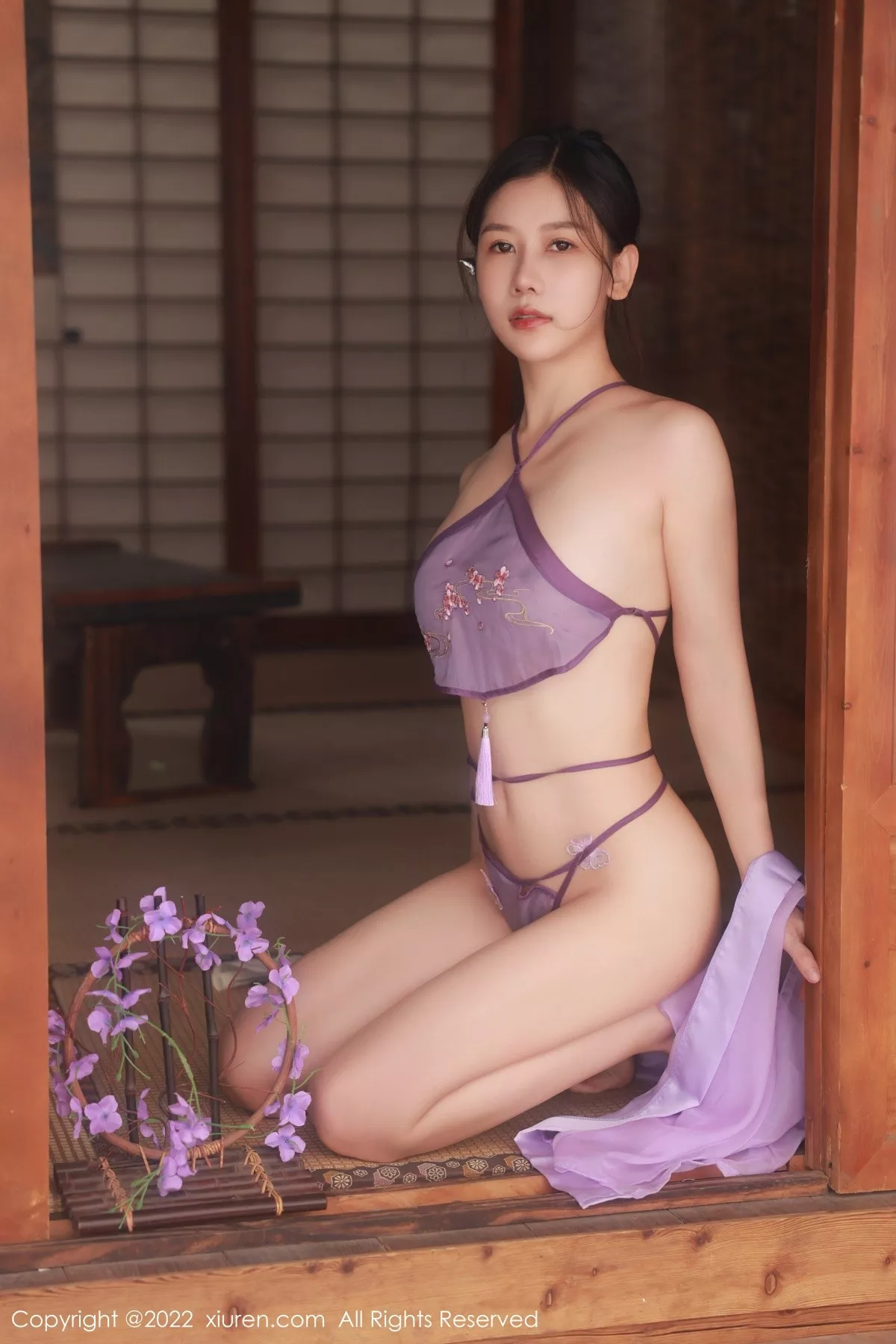 [XiuRen秀人网] 2022.09.26 No.5642 尹甜甜 布兜美腿 [54P] NO.12