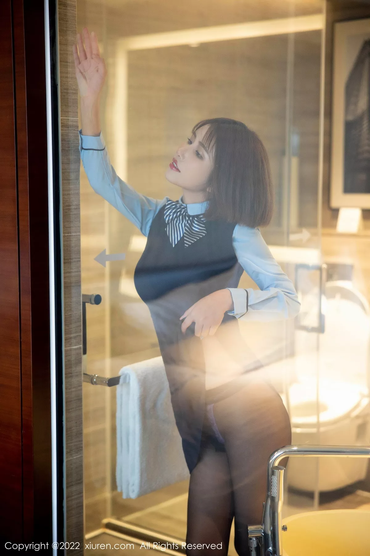 [XiuRen秀人网] 2022.10.19 No.5727 宋愉愉 黑丝制服 [85P] NO.11