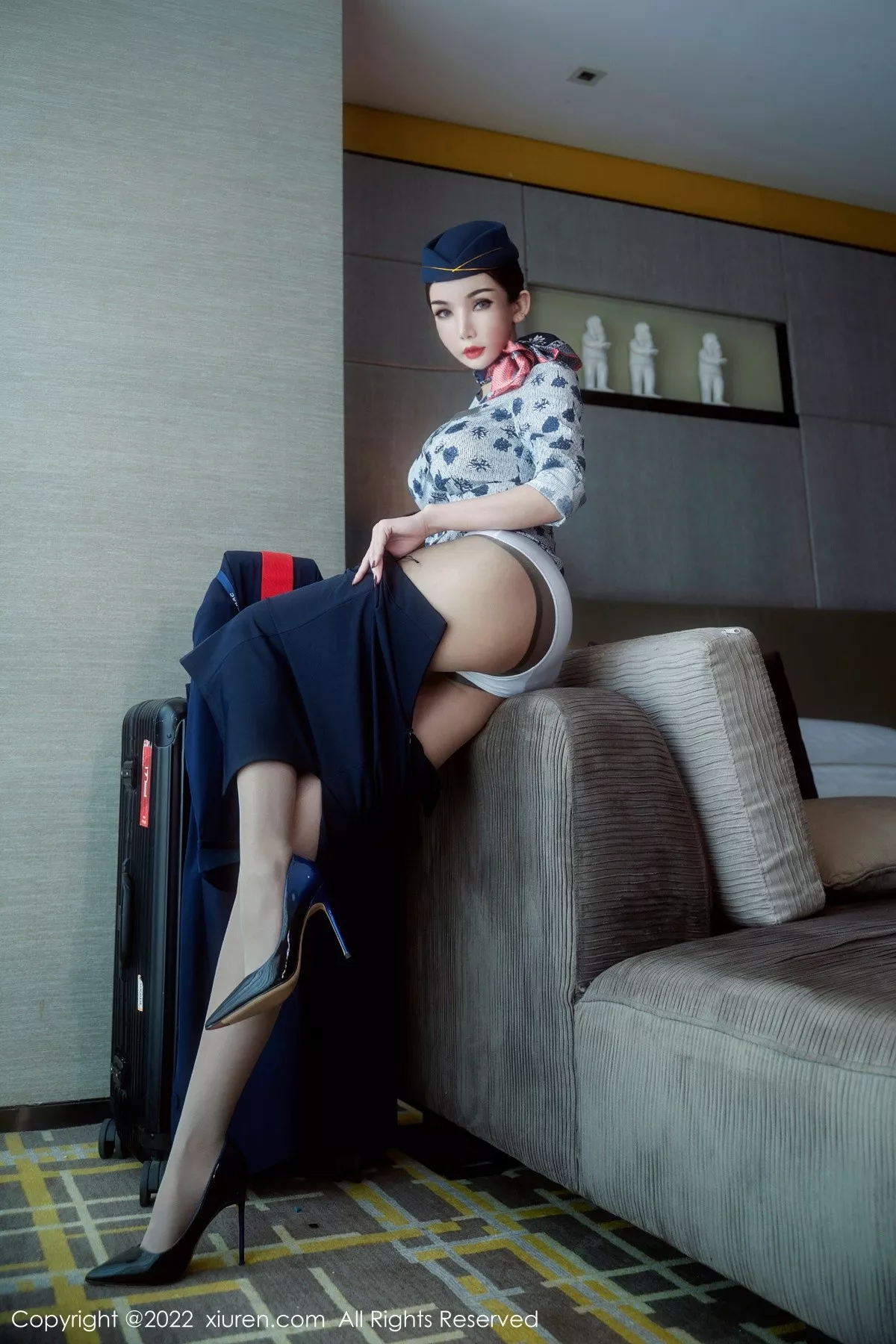 [XiuRen秀人网] 2022.09.20 No.5609 陈怡曼 制服美腿 [61P] NO.4