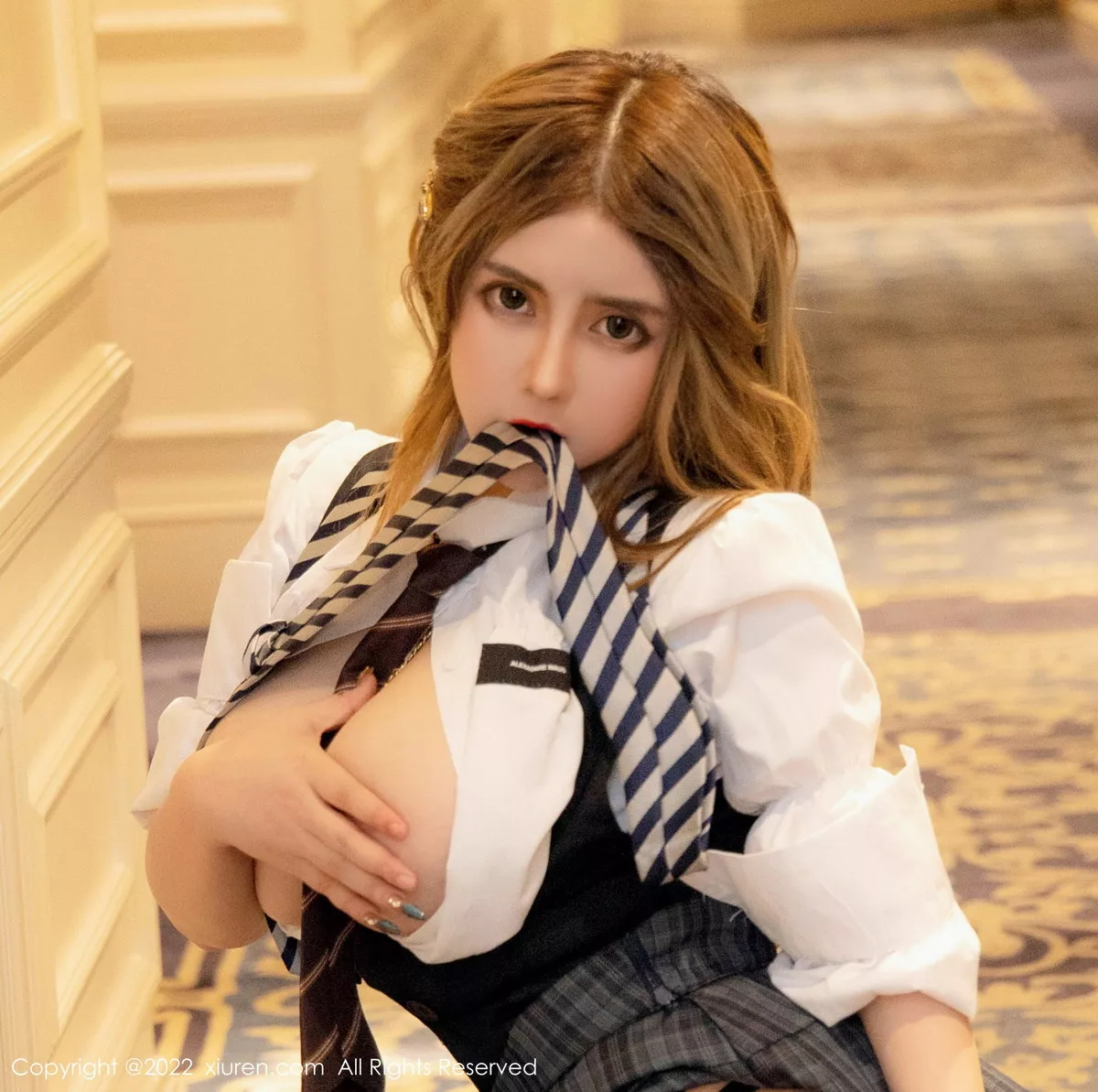 [XiuRen秀人网] 2022.11.03 No.5801 温心怡 丰腴黑丝 [76P] NO.12