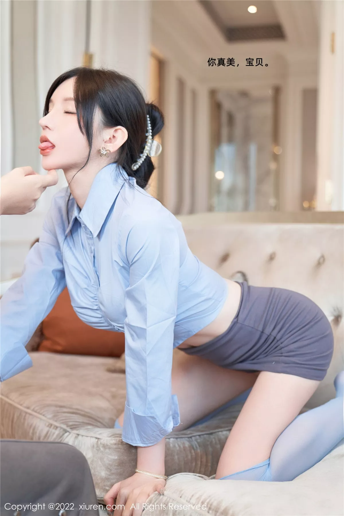 [XiuRen秀人网] 2022.11.04 No.5812 周于希Sally 短裙美臀 [90P] NO.3