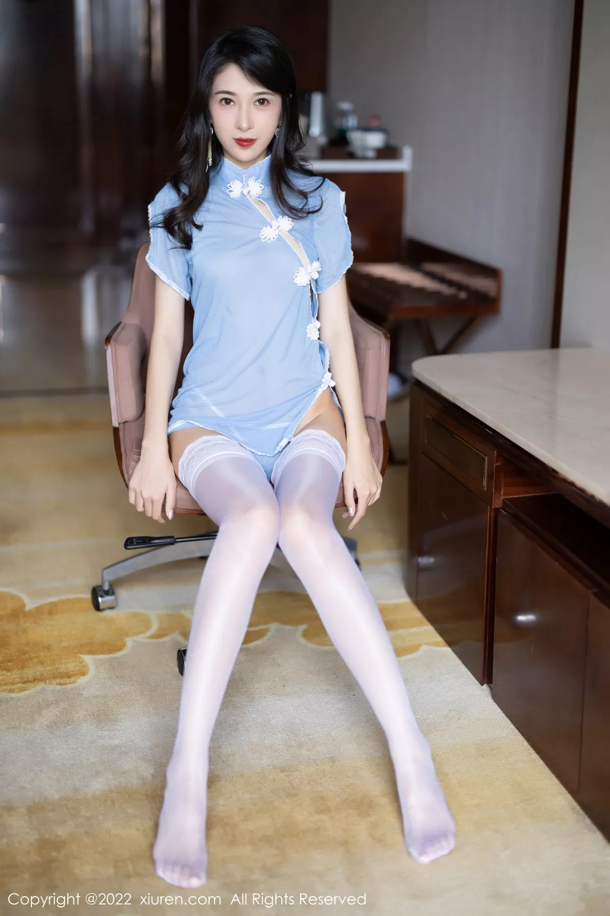 [XiuRen秀人网] 2022.11.07 No.5816 林乐一 旗袍丝袜 [78P] NO.4