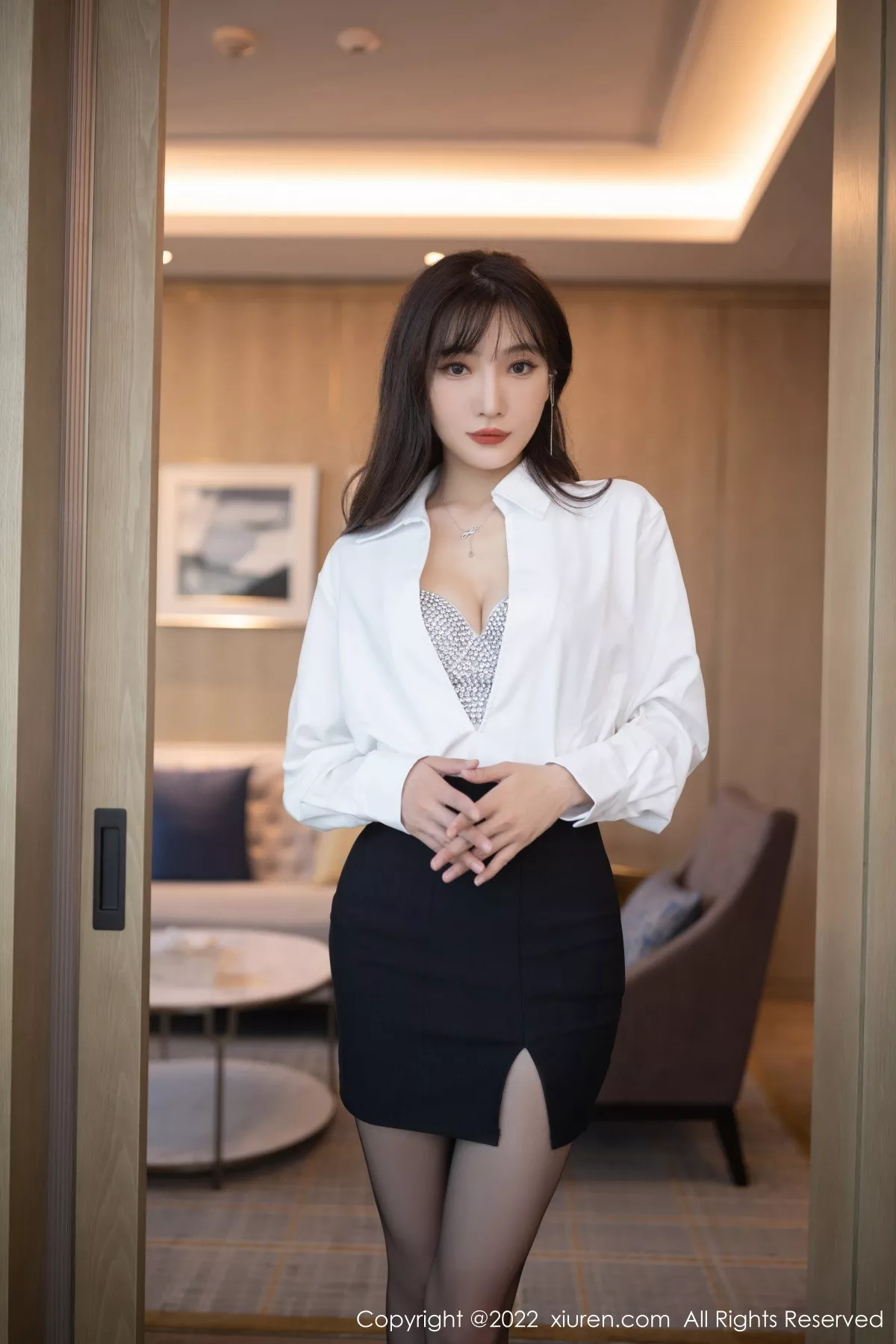 [XiuRen秀人网] 2022.12.01 No.5940 陆萱萱 黑丝美腿 [78P] NO.3