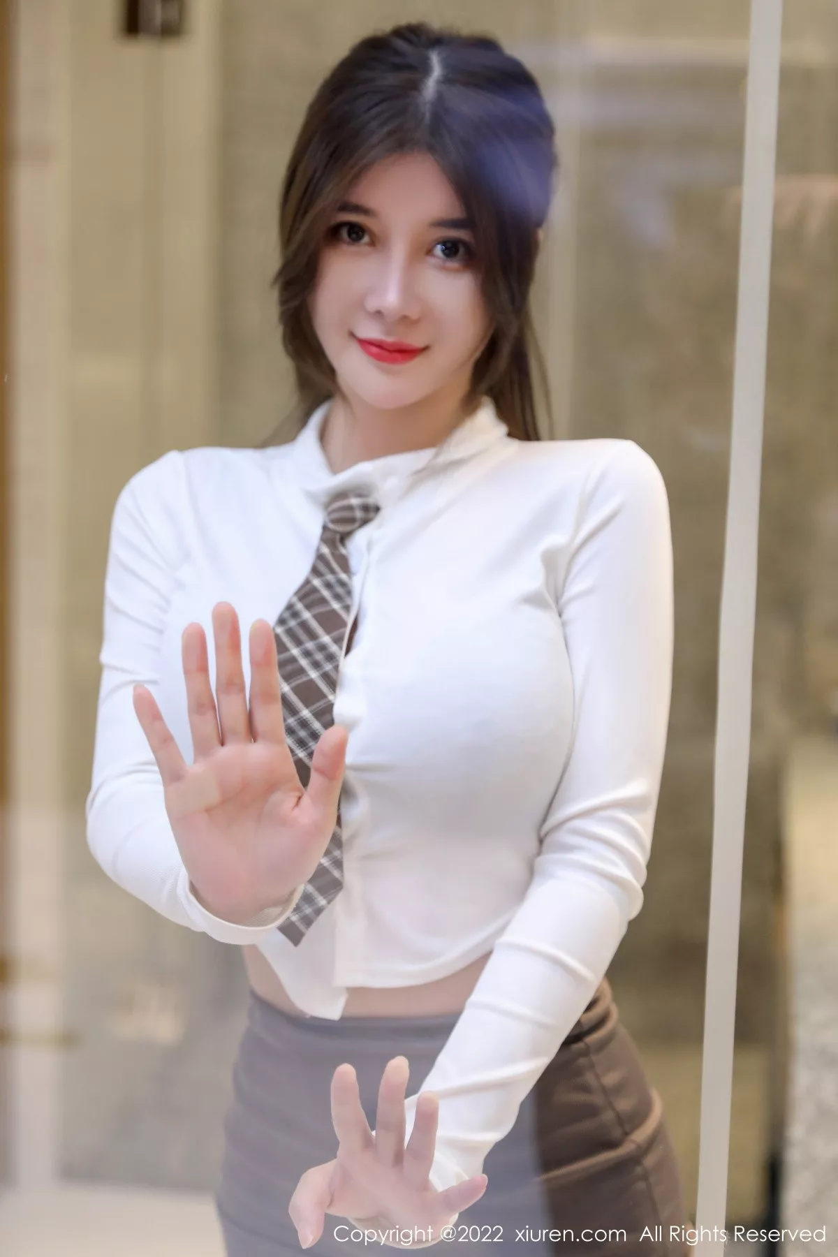 [XiuRen秀人网] 2022.12.07 No.5961 周jojobaby 黑丝短裙 [59P] NO.3