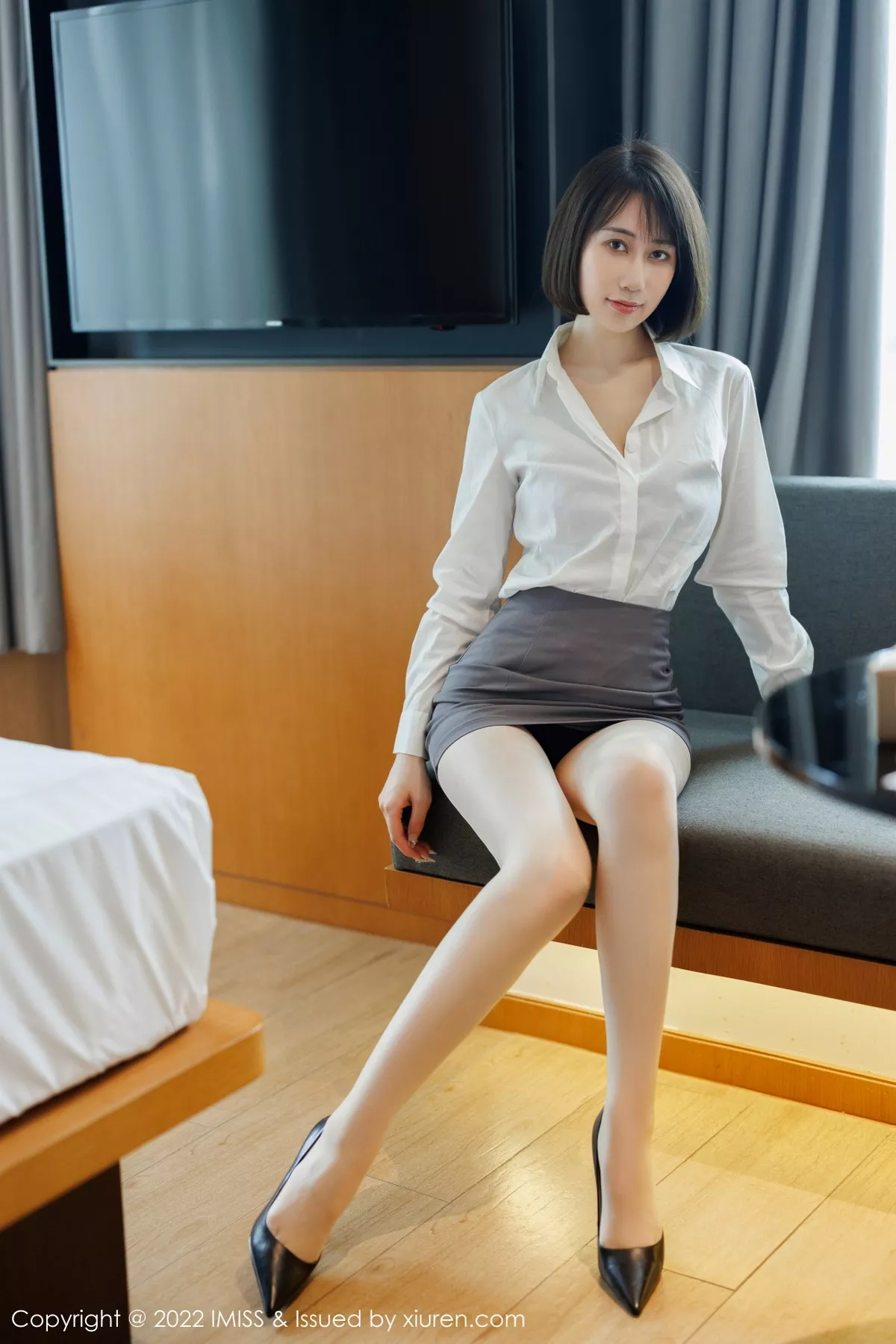 [IMISS爱蜜社] 2022.12.12 VOL.709 瑞妤 制服短裙 [68P] NO.2