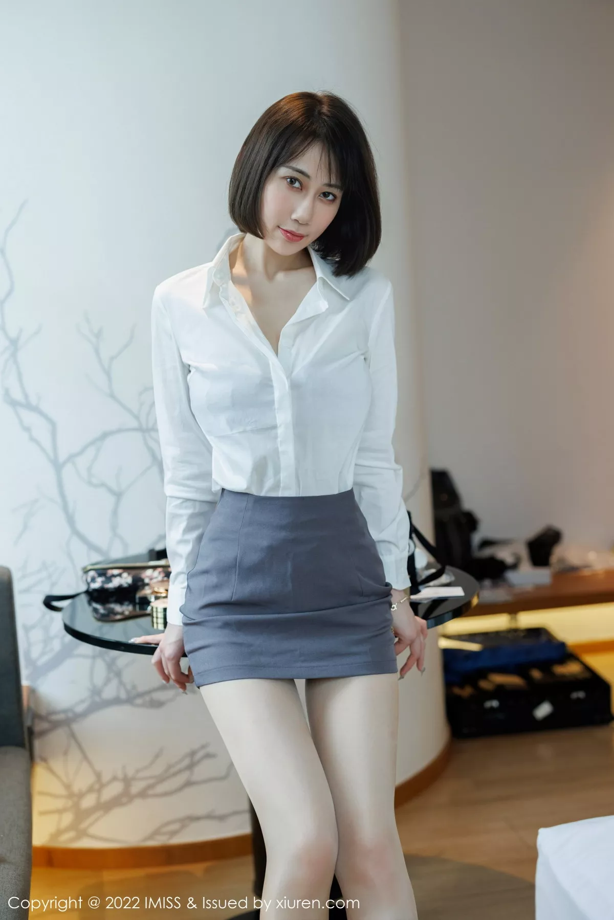 [IMISS爱蜜社] 2022.12.12 VOL.709 瑞妤 制服短裙 [68P] NO.8