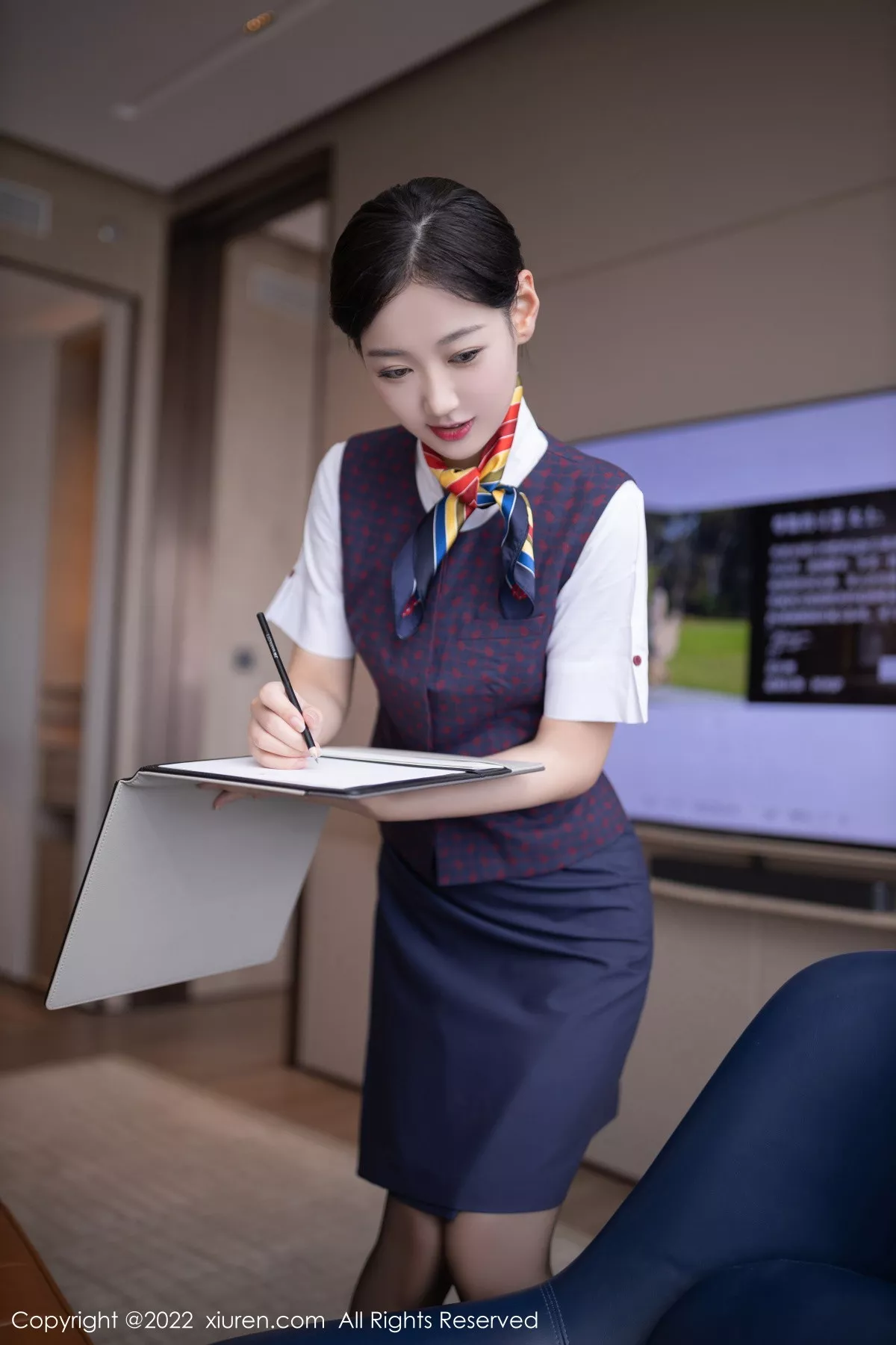 [XiuRen秀人网] 2022.11.28 No.5922 唐安琪 制服黑丝 [79P] NO.5