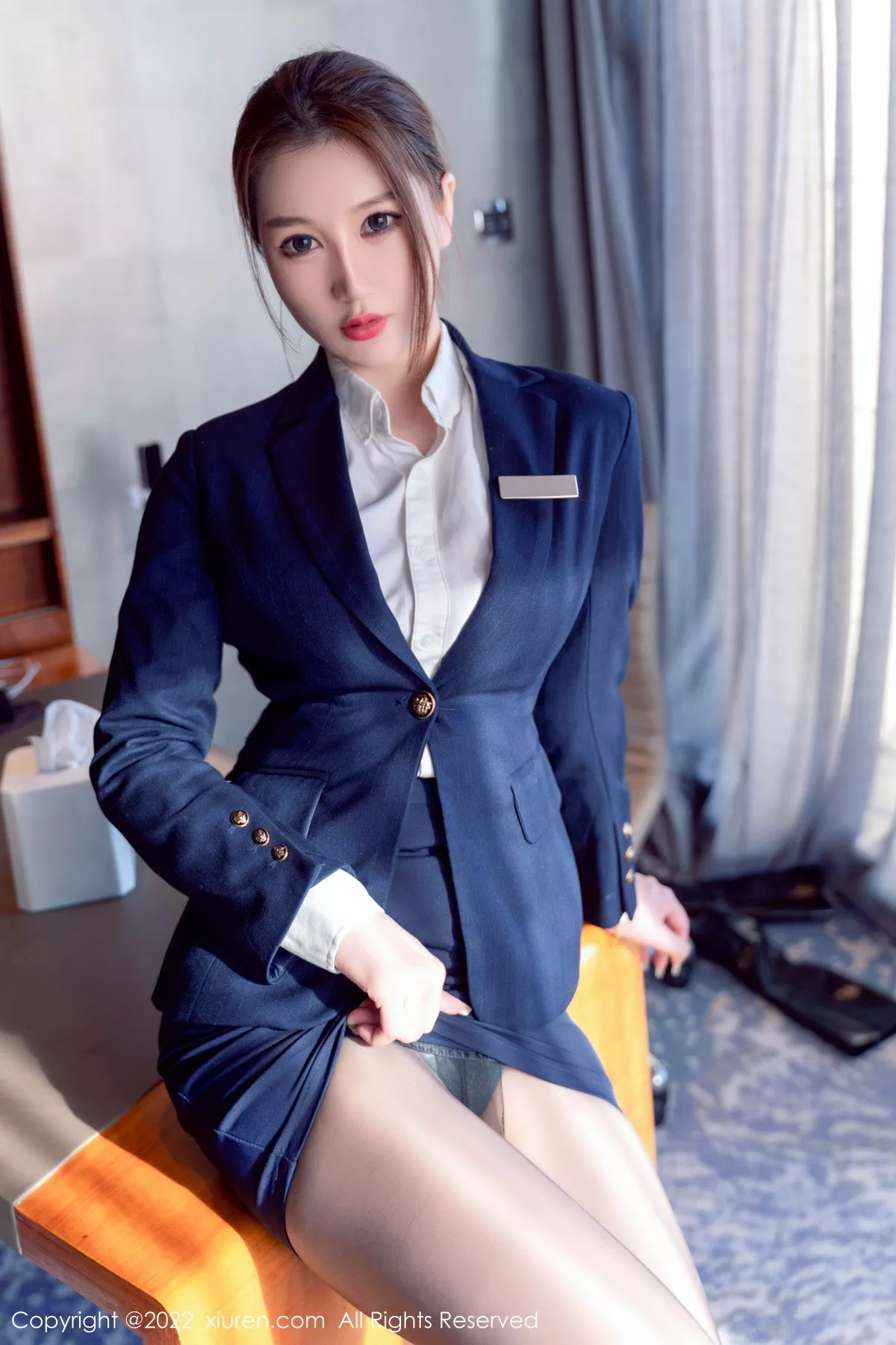 [XiuRen秀人网] 2022.11.28 No.5918 顾乔楠Cora 制服黑丝 [72P] NO.2