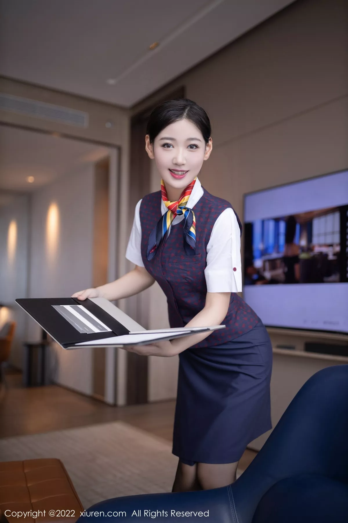 [XiuRen秀人网] 2022.11.28 No.5922 唐安琪 制服黑丝 [79P] NO.4