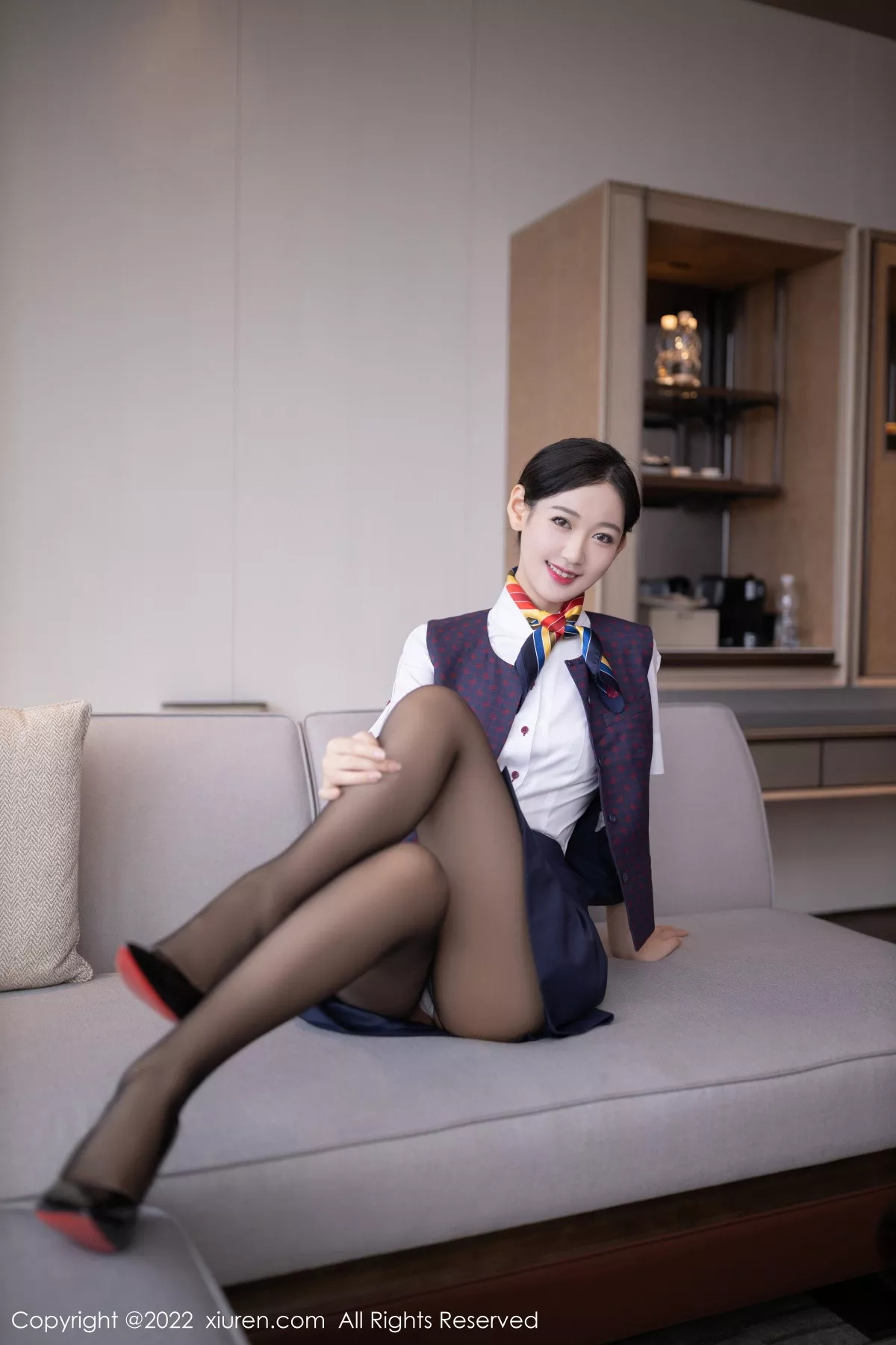 [XiuRen秀人网] 2022.11.28 No.5922 唐安琪 制服黑丝 [79P] NO.6