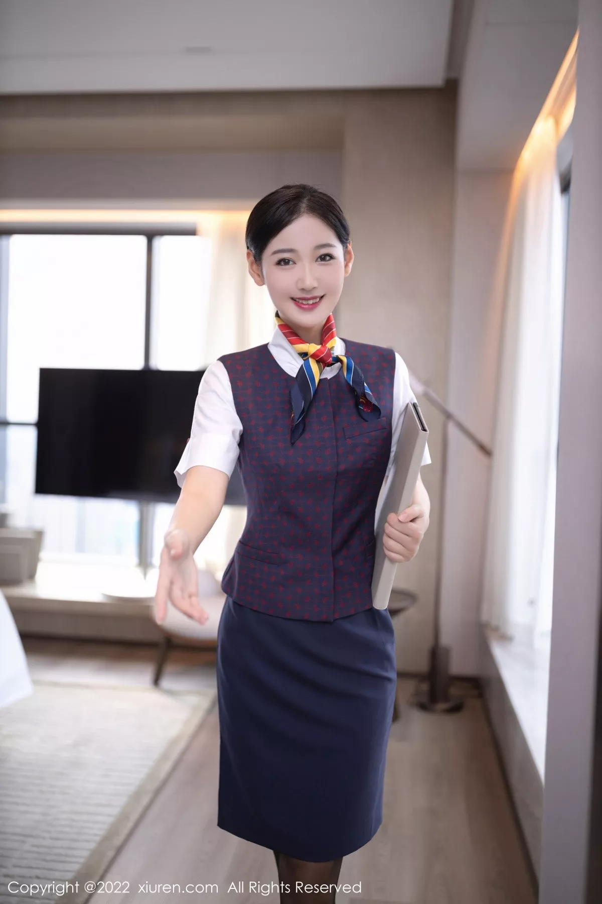 [XiuRen秀人网] 2022.11.28 No.5922 唐安琪 制服黑丝 [79P] NO.3