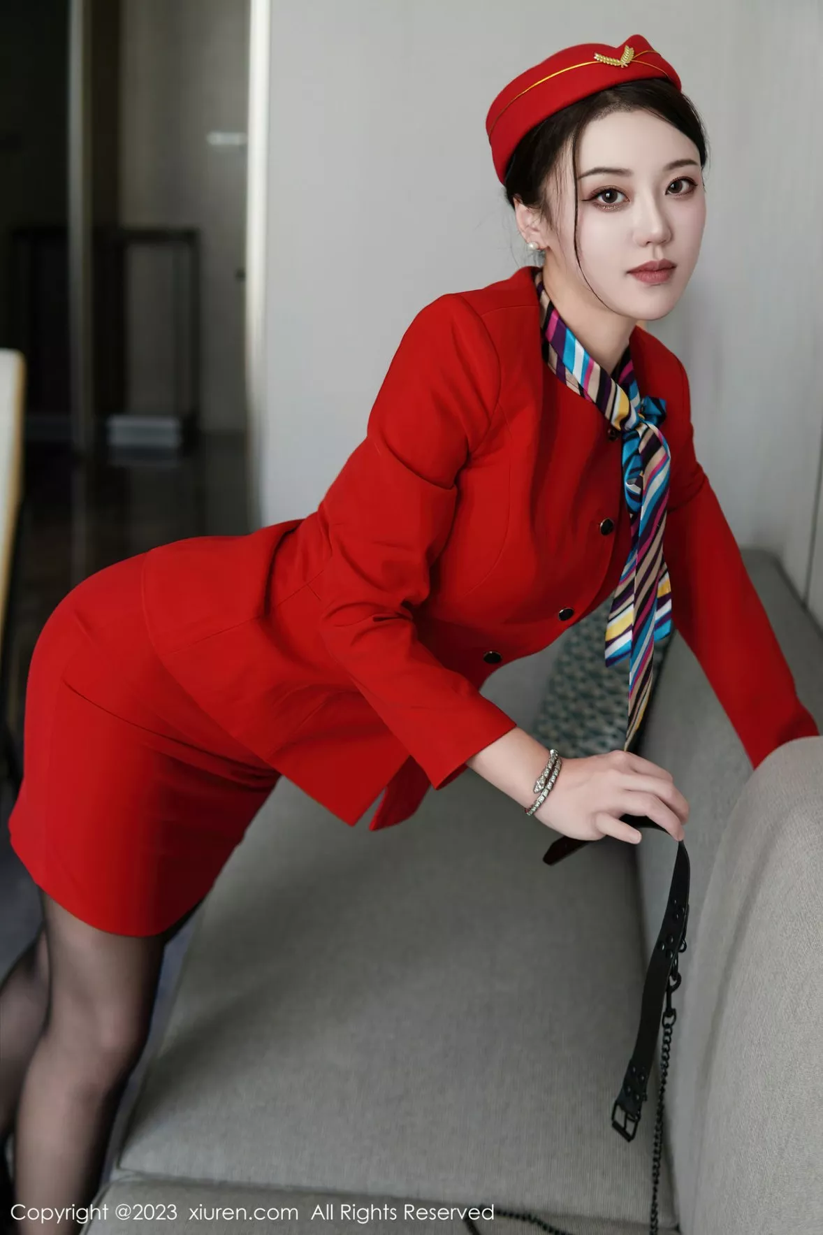 [XiuRen秀人网] 2023.01.05 No.6088 米娜MnaL 制服黑丝 [72P] NO.7