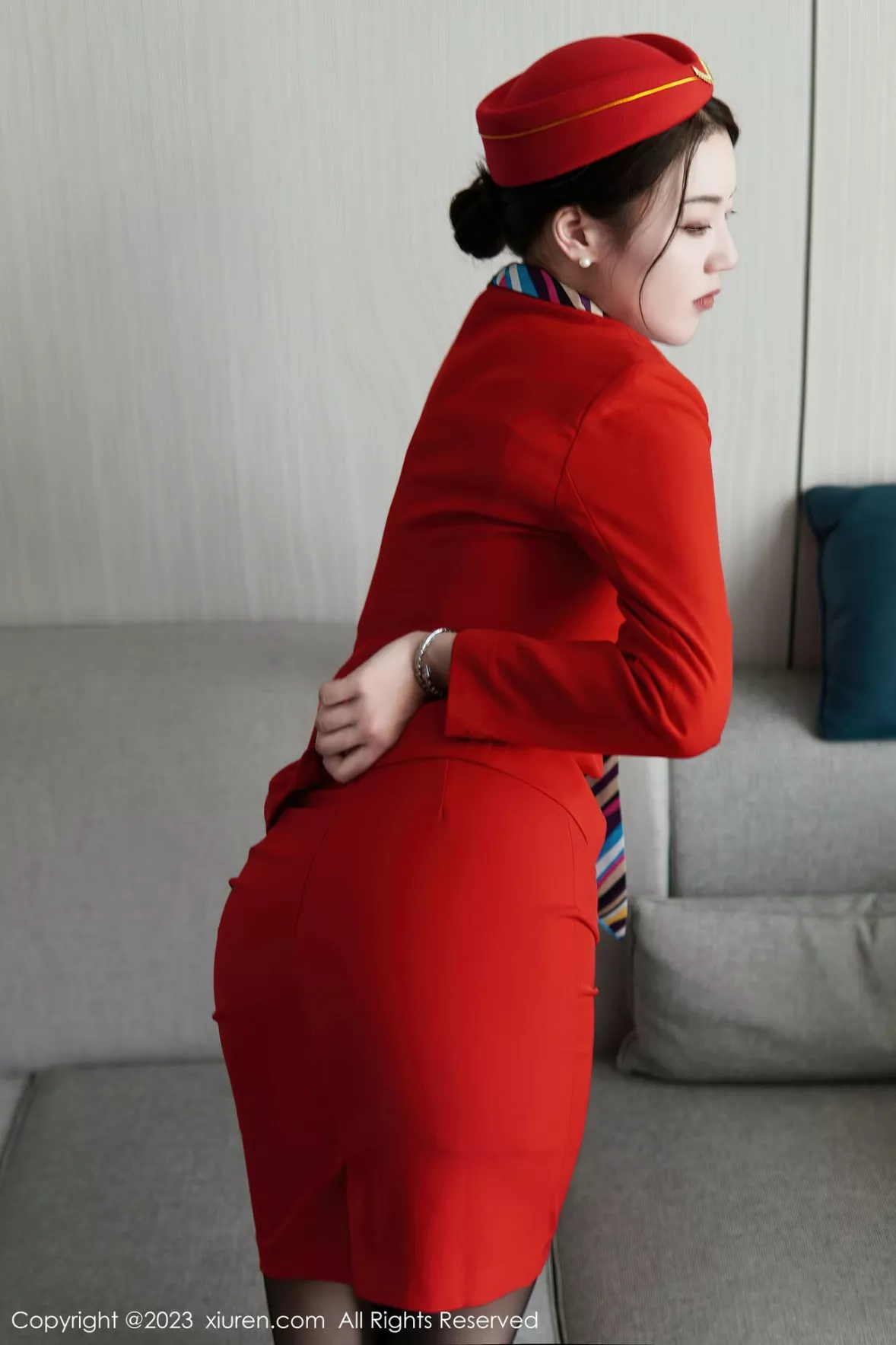 [XiuRen秀人网] 2023.01.05 No.6088 米娜MnaL 制服黑丝 [72P] NO.12