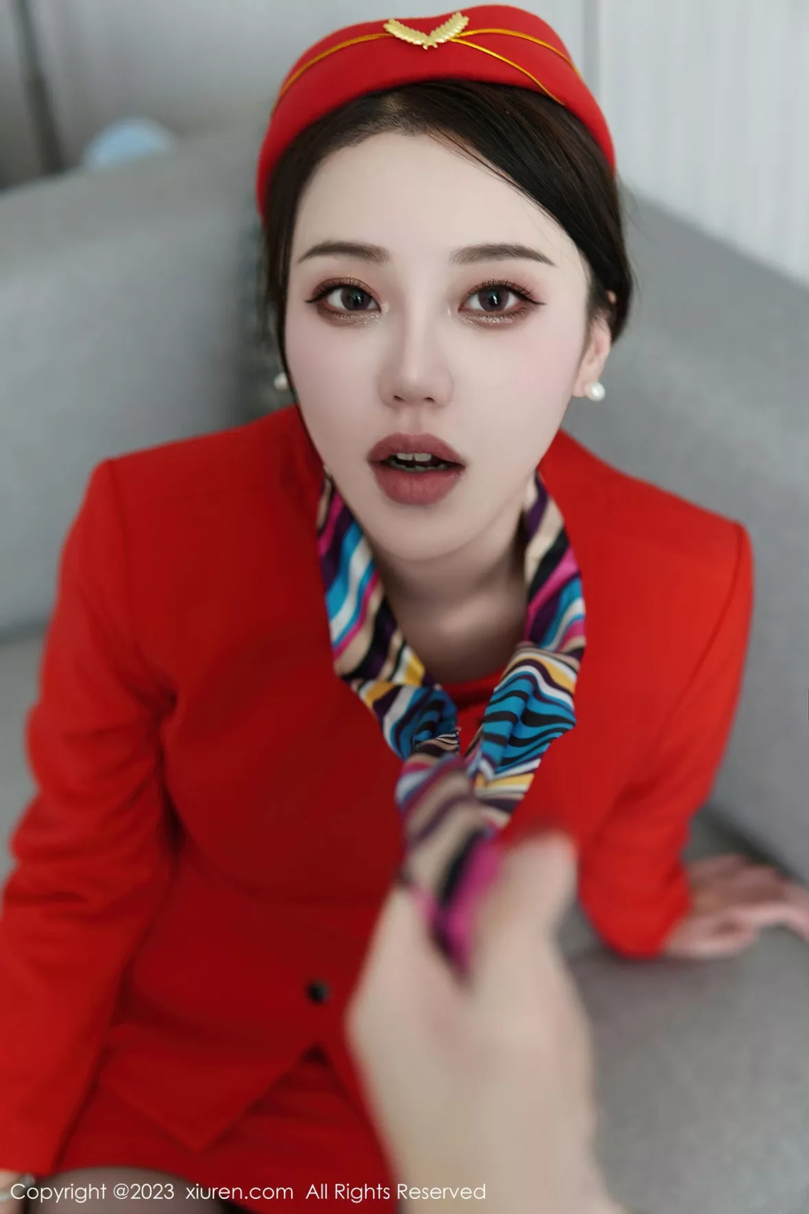 [XiuRen秀人网] 2023.01.05 No.6088 米娜MnaL 制服黑丝 [72P] NO.10