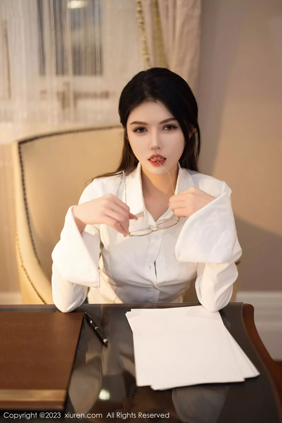 [XiuRen秀人网] 2023.01.12 No.6125 媛媛酱belle 短裙丝袜 [84P] NO.7