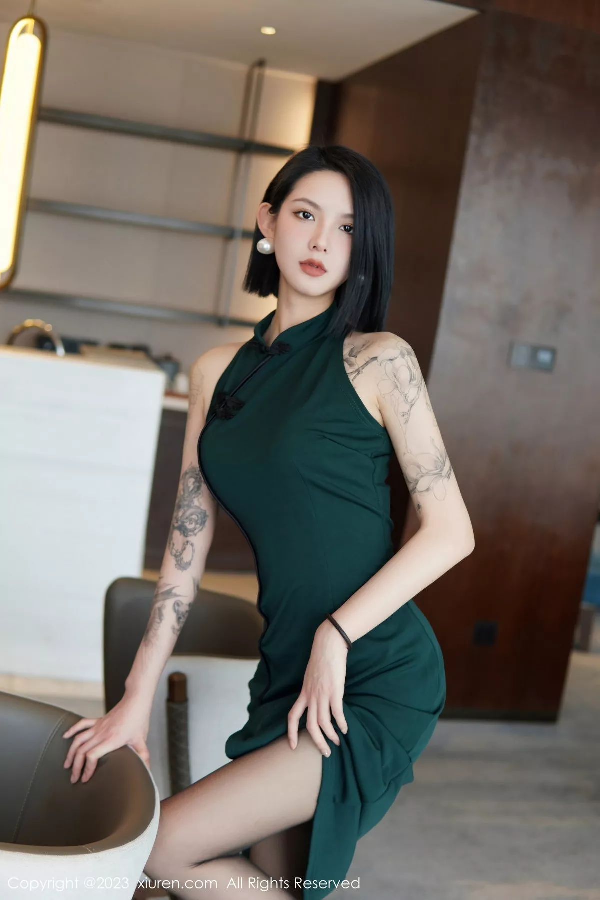 [XiuRen秀人网] 2023.02.02 No.6205 乔一一 黑丝美腿 [84P] NO.8