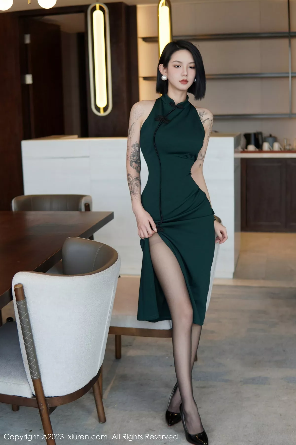 [XiuRen秀人网] 2023.02.02 No.6205 乔一一 黑丝美腿 [84P] NO.9