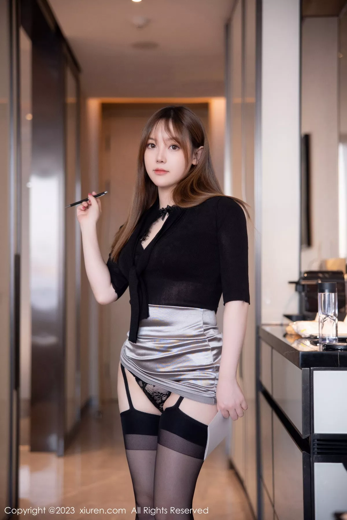 [XiuRen秀人网] 2023.02.15 No.6269 豆瓣酱 短裙黑丝 [88P] NO.12