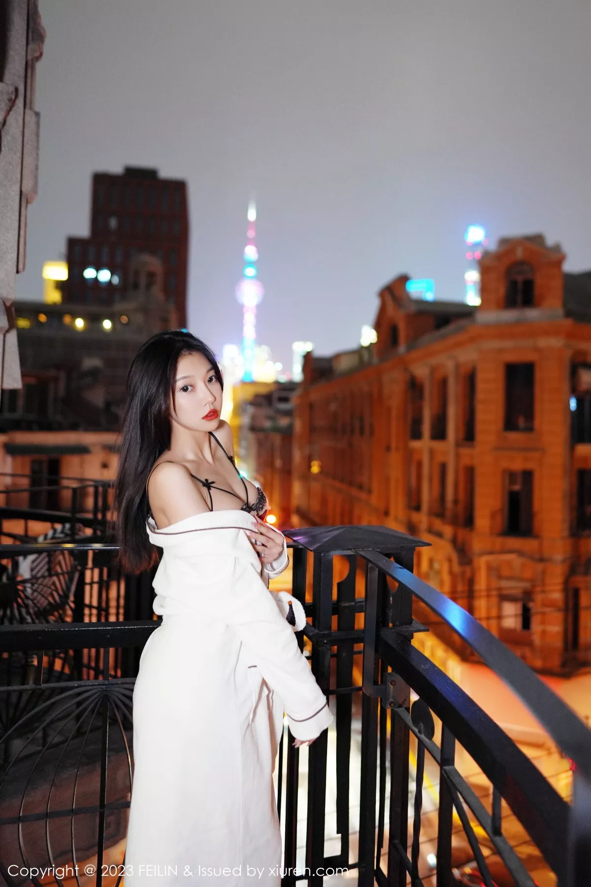 [FEILIN嗲囡囡] 2023.02.16 VOL.464 冯木木LRIS 黑丝美腿 [89P] NO.4