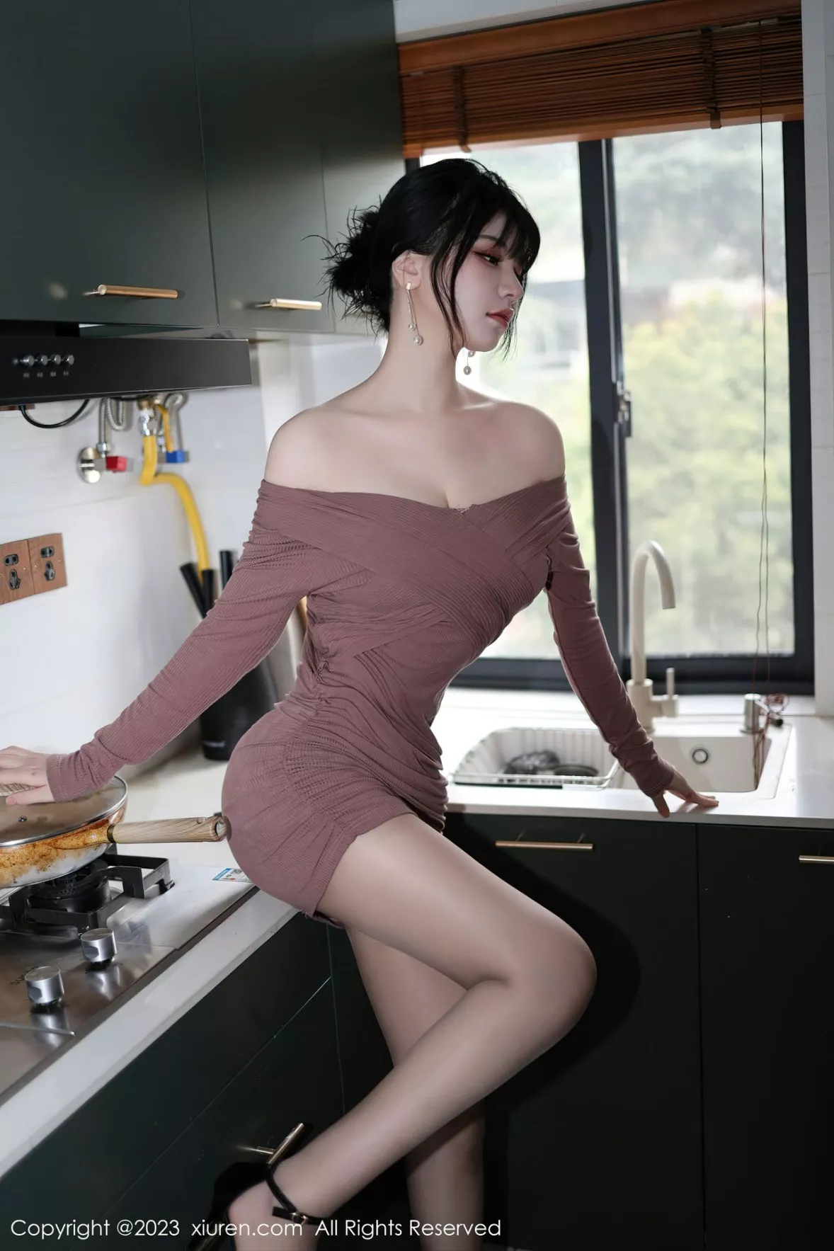 [XiuRen秀人网] 2023.01.28 No.6178 桃桃子_ 厨娘美腿 [82P] NO.8