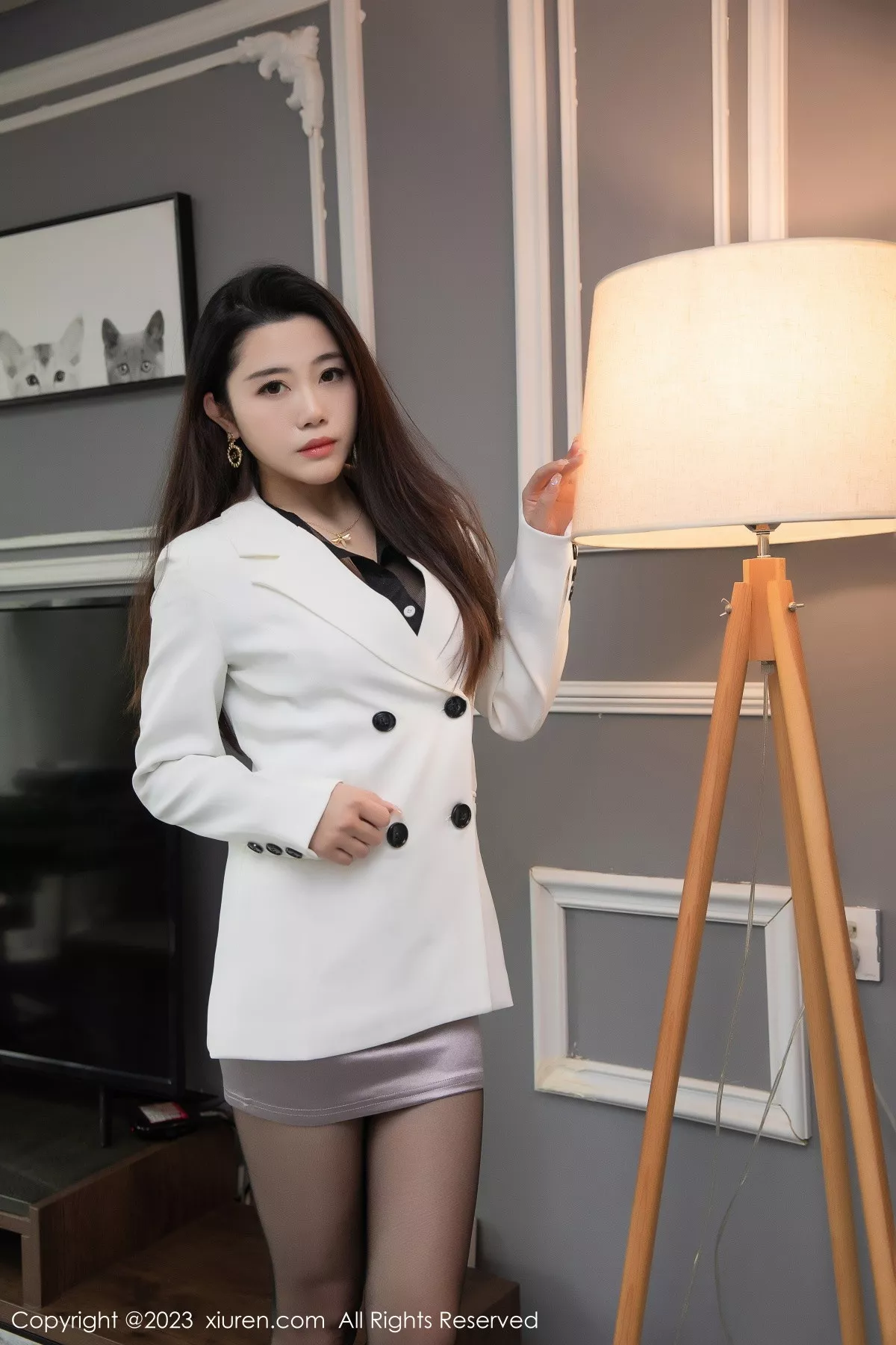 [XiuRen秀人网] 2023.02.27 No.6327 严利娅Yuliya 丰腴黑丝 [56P] NO.7