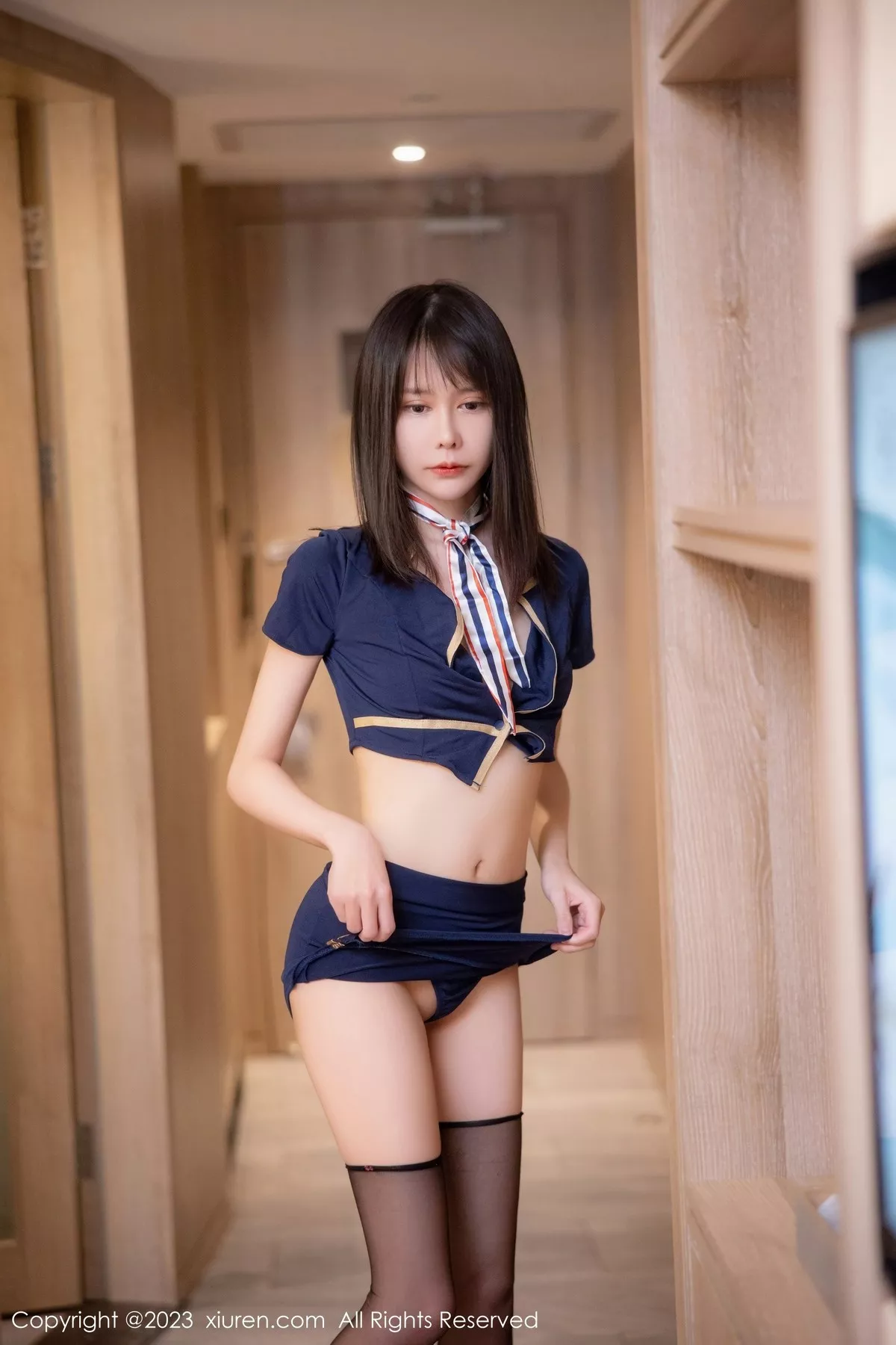 [XiuRen秀人网] 2023.03.03 No.6354 甜佳佳 黑丝美腿 [63P] NO.2