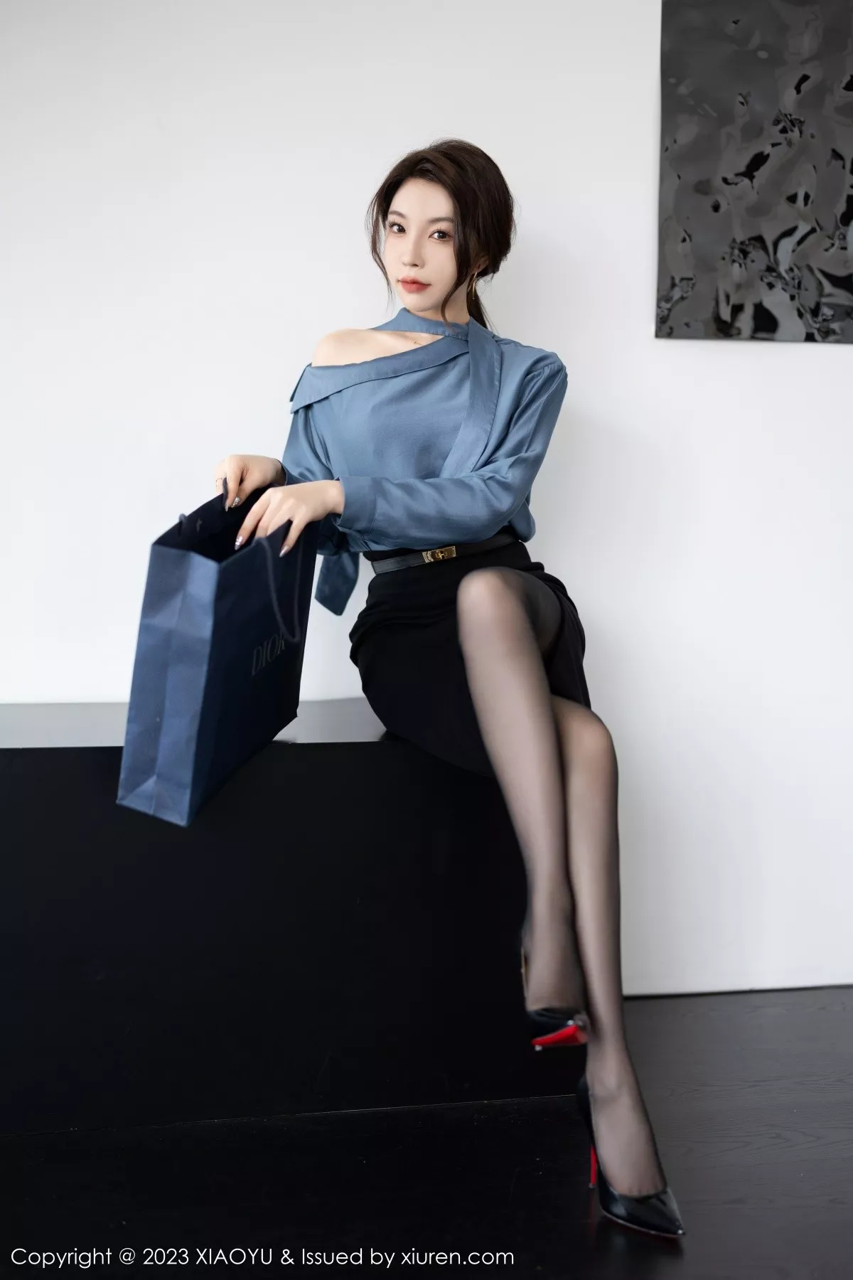 [XIAOYU语画界] 2023.03.06 VOL.979 徐莉芝Booty 黑丝短裙 [86P] NO.3