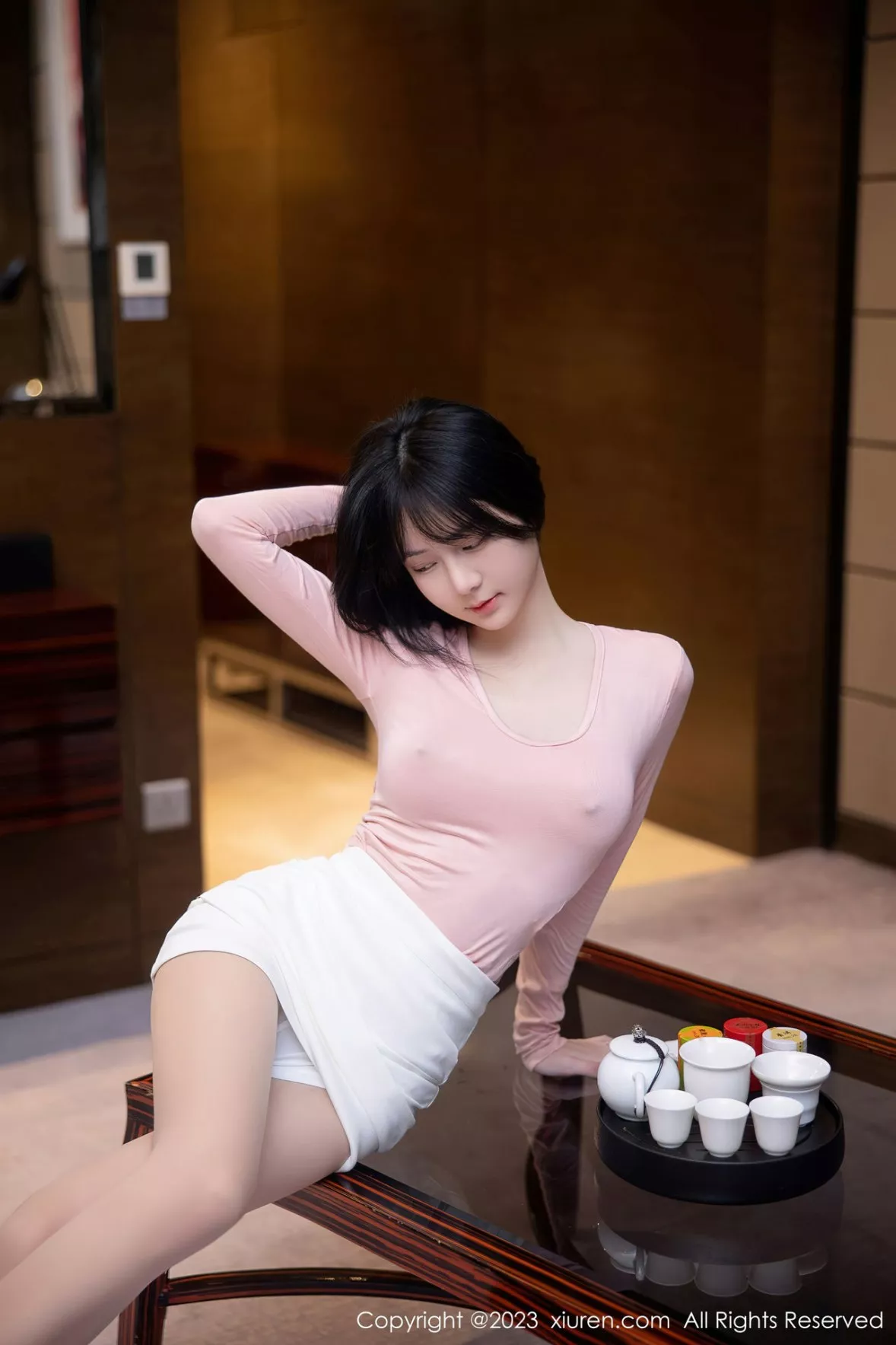 [XiuRen秀人网] 2023.03.06 No.6367 谢小蒽 短裙美臀 [91P] NO.12