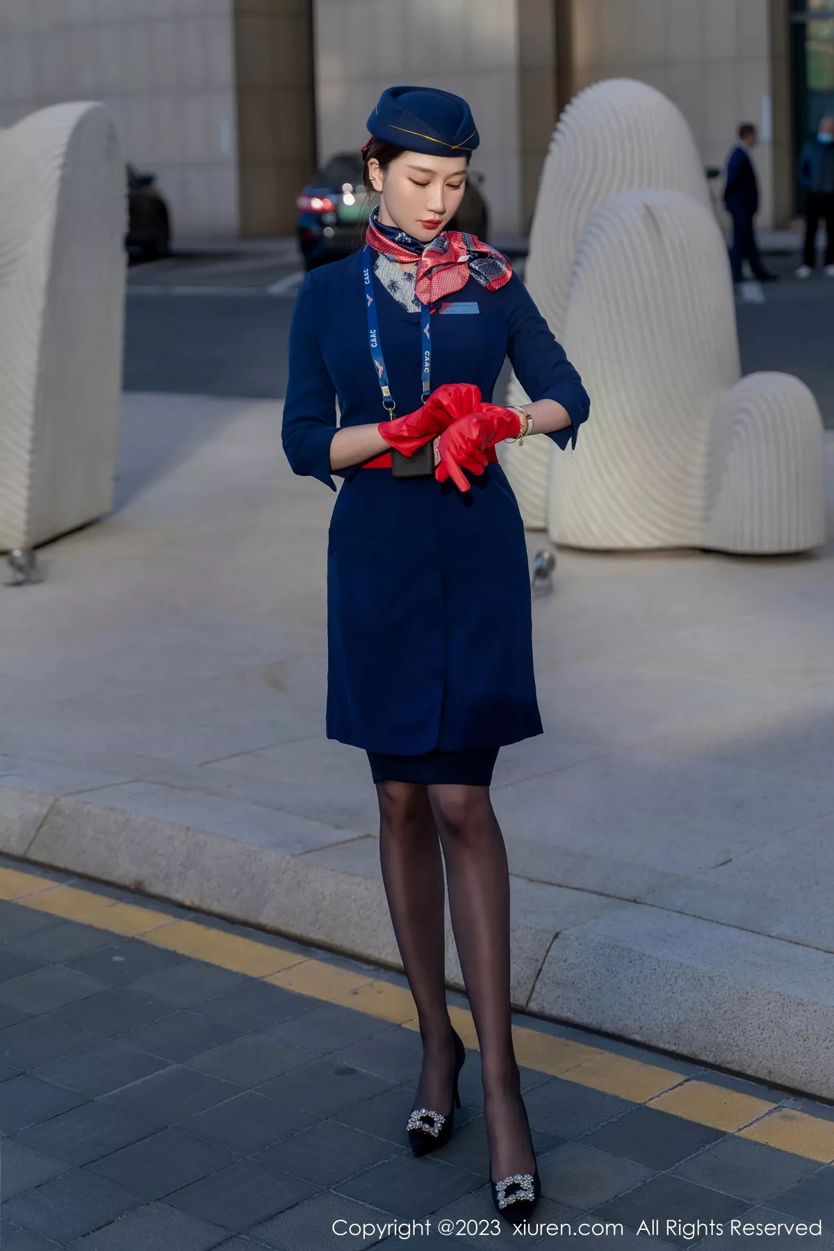 [XiuRen秀人网] 2023.02.20 No.6288 顾乔楠Cora 空姐制服 [66P] NO.8