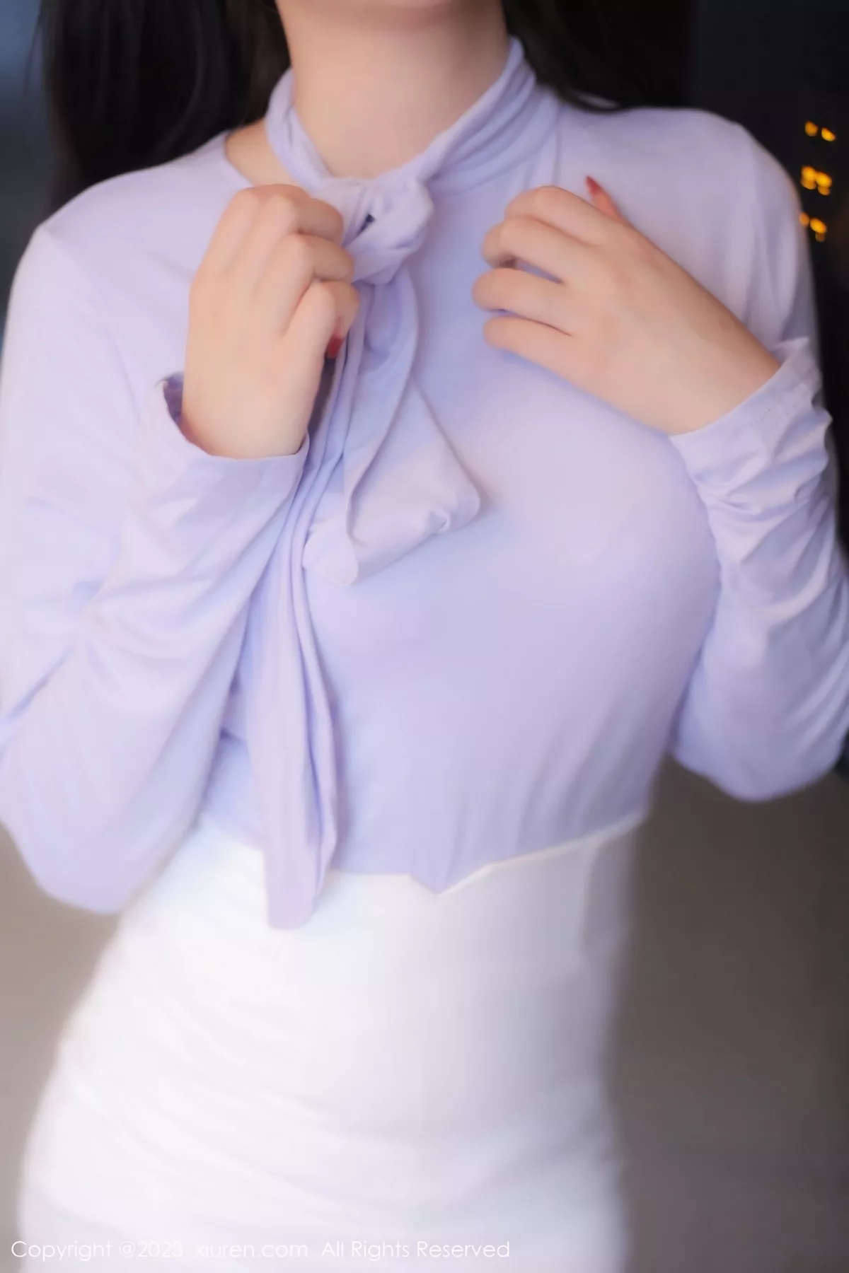 [XiuRen秀人网] 2023.03.09 No.6389 江真真 丝袜短裙 [100P] NO.2