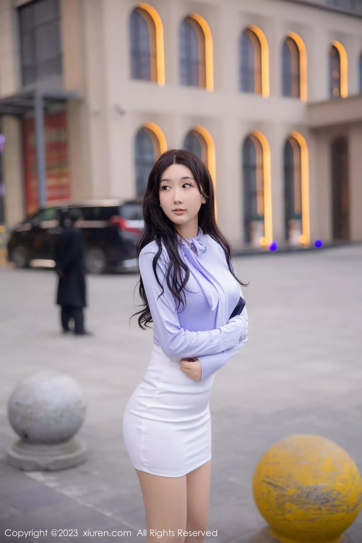 [XiuRen秀人网] 2023.03.09 No.6389 江真真 丝袜短裙 [100P] NO.7