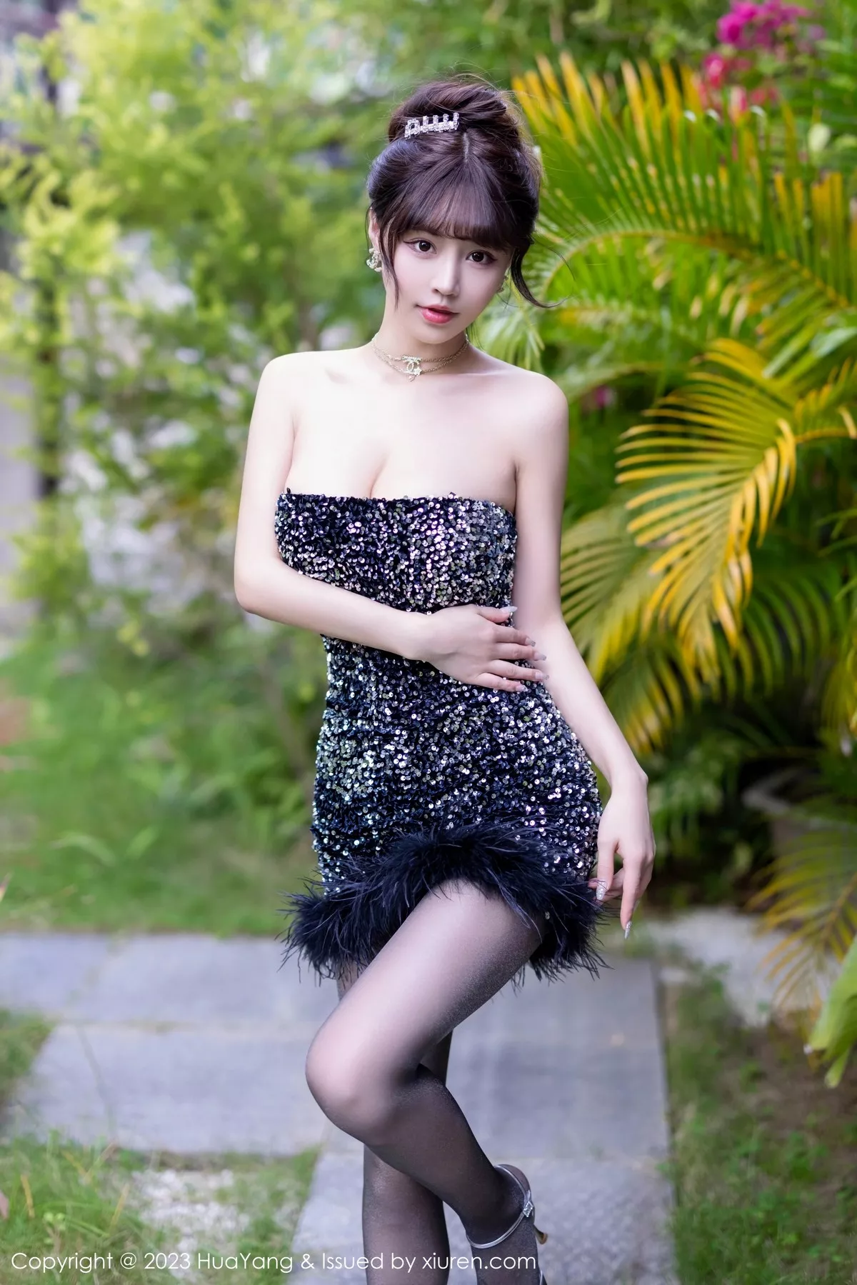 [HuaYang花漾] 2023.03.09 VOL.528 朱可儿Flora 黑丝美腿 [61P] NO.7