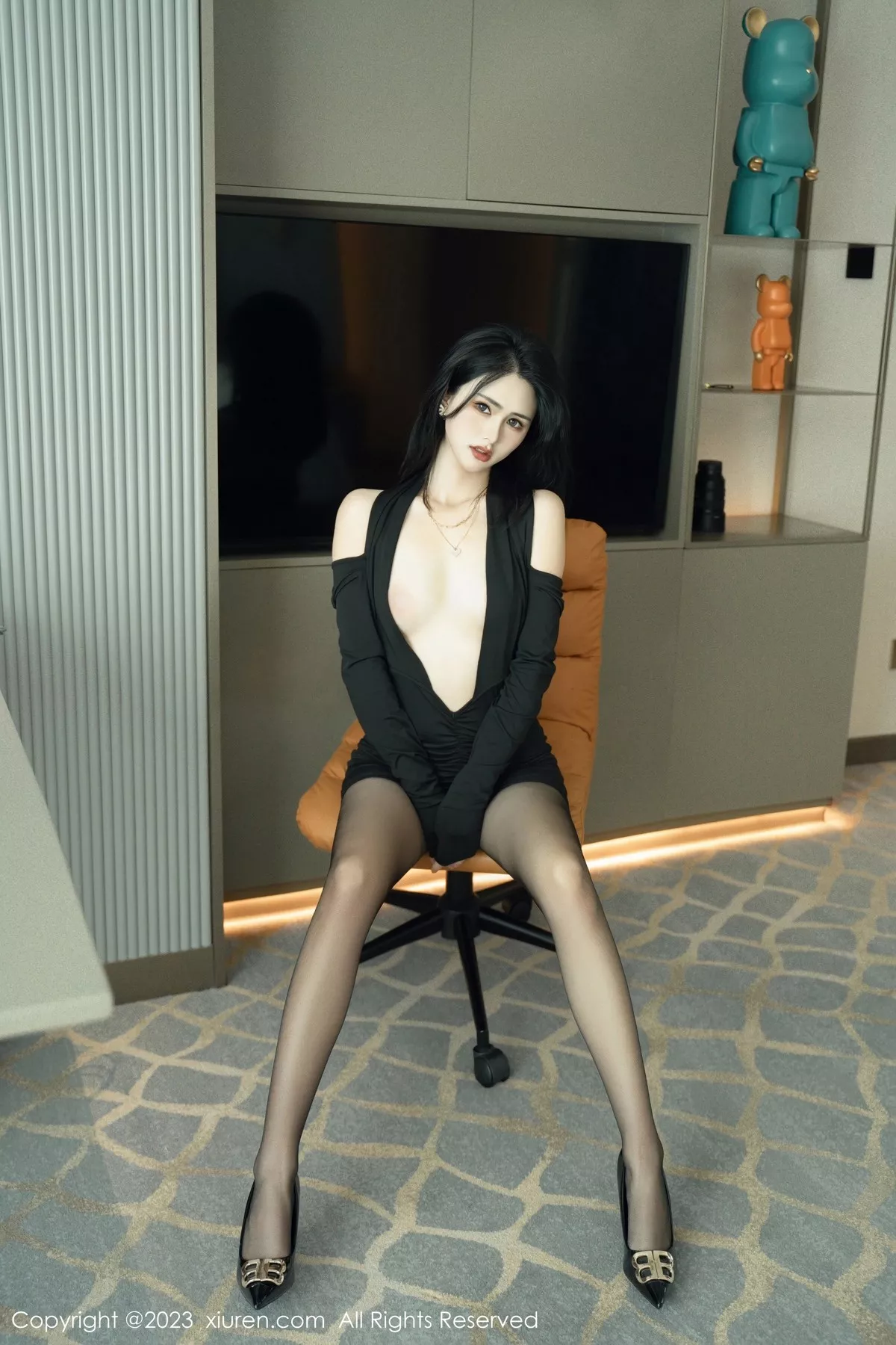 [XiuRen秀人网] 2023.03.09 No.6385 艾希儿 黑丝美臀 [81P] NO.12