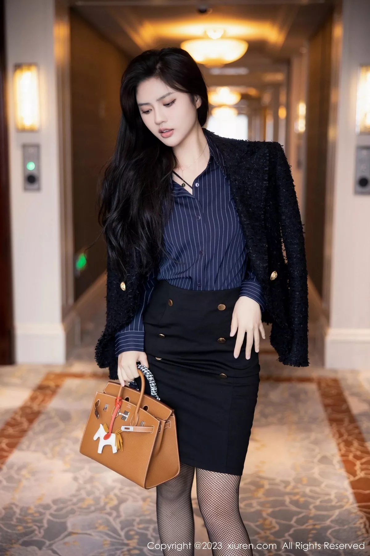 [XiuRen秀人网] 2023.03.10 No.6391 浅浅Danny 黑丝美腿 [80P] NO.7