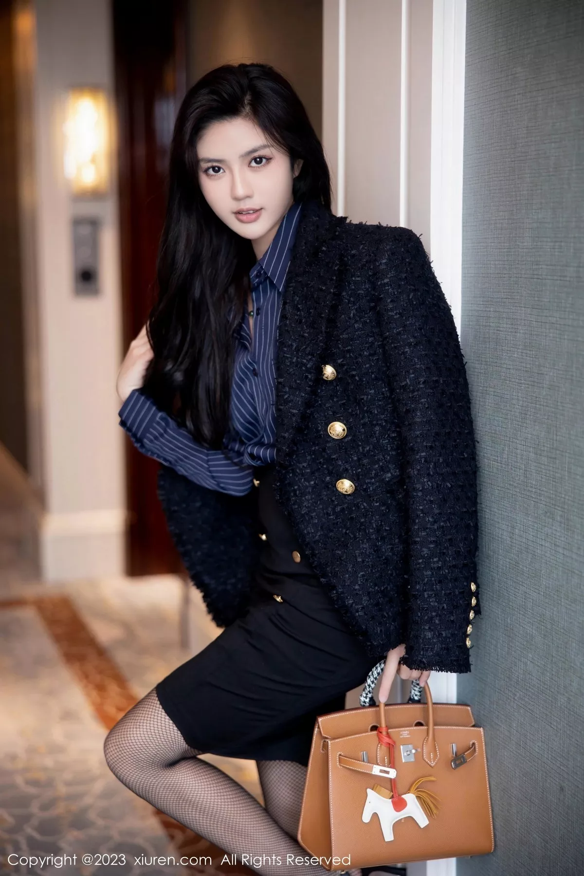 [XiuRen秀人网] 2023.03.10 No.6391 浅浅Danny 黑丝美腿 [80P] NO.9